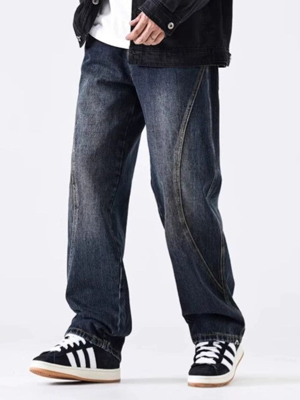 Japanese Brand × Jean Vintage American loose straight oversized washed jeans Size US 32 / EU 48 - 2 Thumbnail