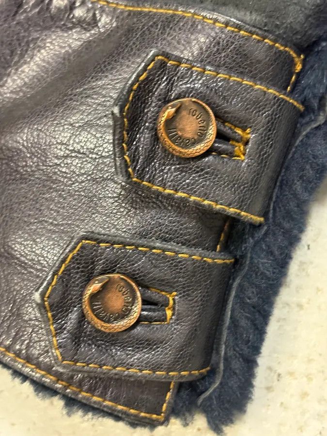 Roberto Cavalli 2000s Roberto Cavalli Blue Fur Shearling Jacket Size US M / EU 48-50 / 2 - 11 Thumbnail