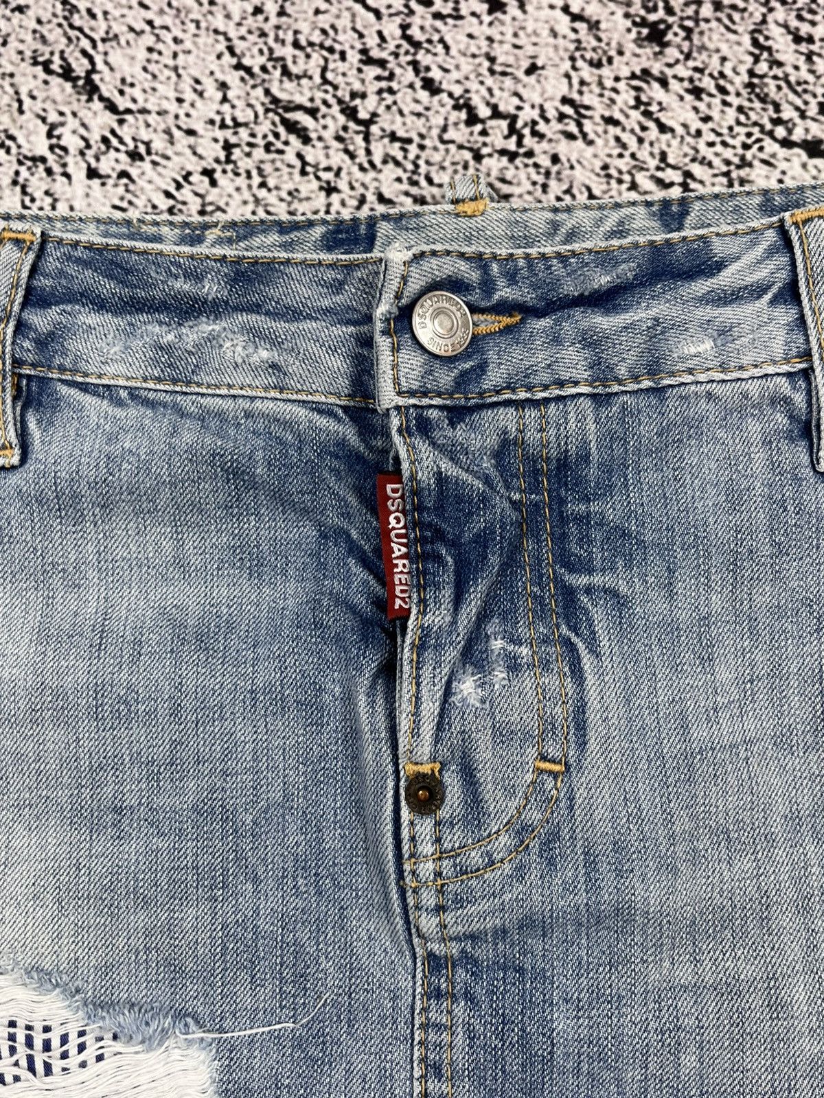 Dsquared2 VINTAGE DSQUARED2 AVANT GARDE MINI JEANS SKIRT Size 28" / US 6 / IT 42 - 8 Thumbnail