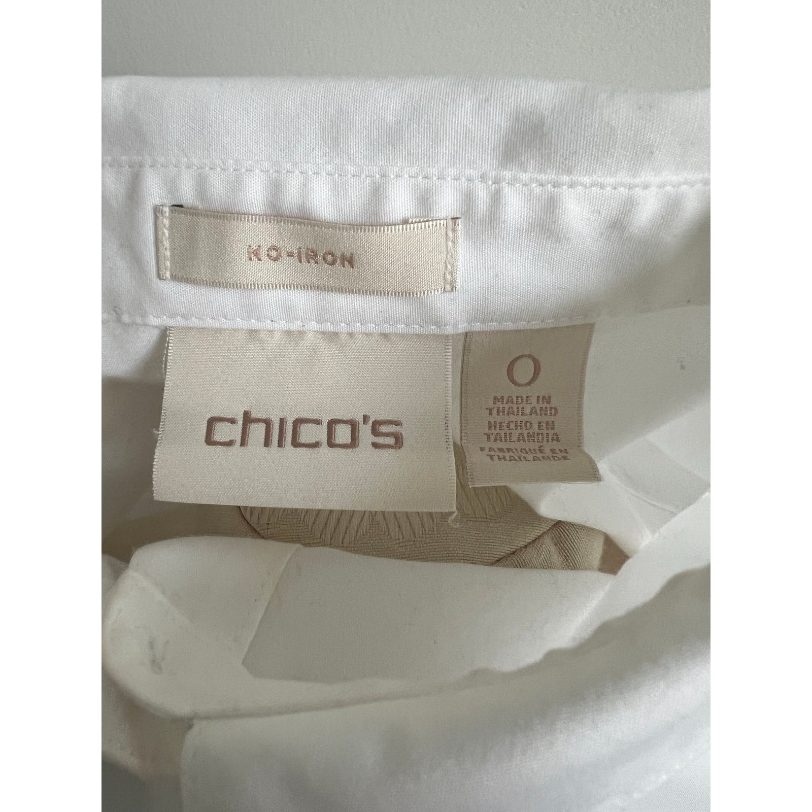 Chicos Chicos Women's Puff Sleeve Button Up Blouse Size 0 (US S) Size S / US 4 / IT 40 - 6 Thumbnail