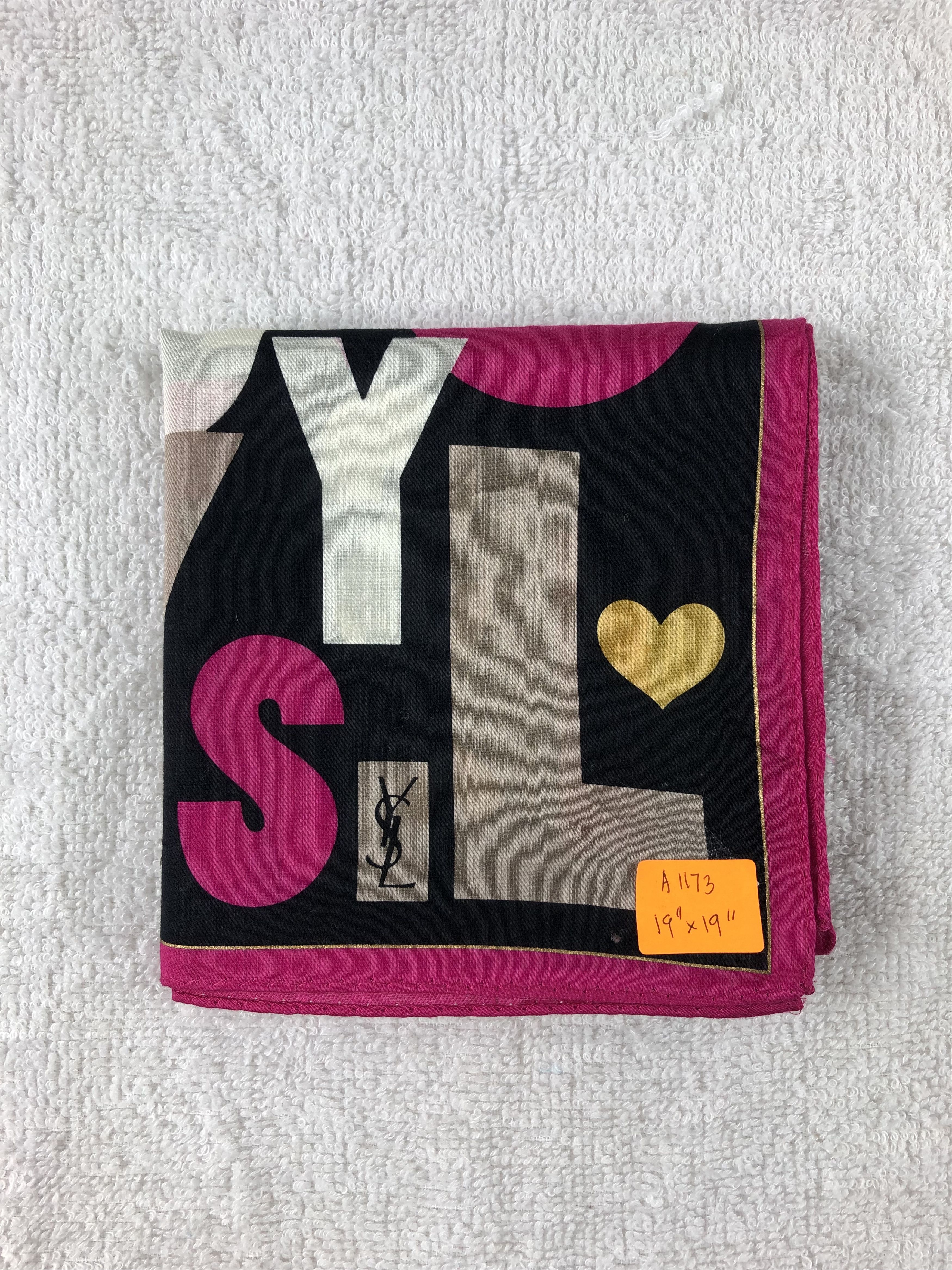 Yves Saint Laurent Yves Saint Laurent Handkerchief / Bandana / Neckerchief Size ONE SIZE - 8 Thumbnail
