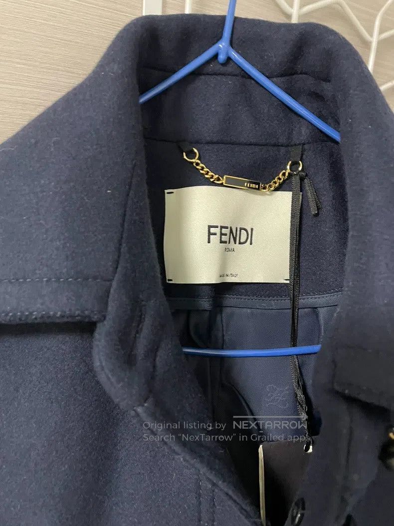Fendi Fendi Navy blue wool coat shirt jacket style Size XS / US 0-2 / IT 36-38 - 3 Thumbnail