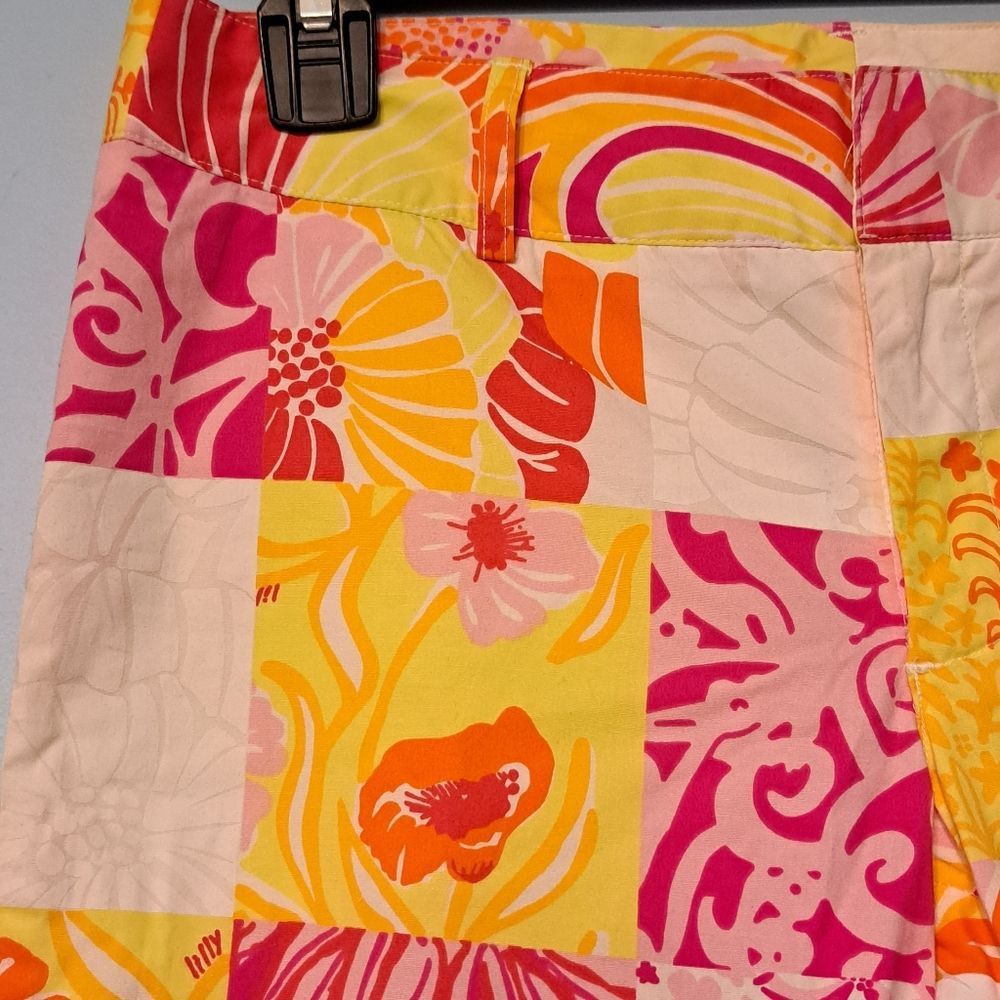 Lilly Pulitzer Lilly Pulitzer Colorful Floral Trouser Capri Pants 90's Siz Size 25" / US 0 / IT 36 - 7 Thumbnail