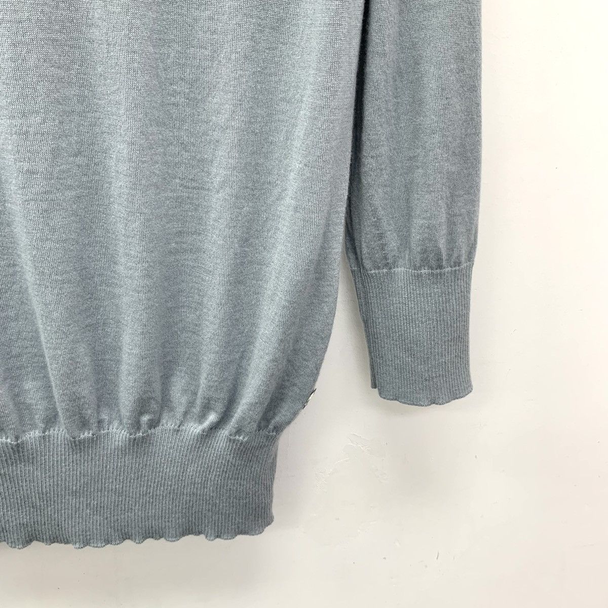 Loro Piana Loro Piana Blue Cashmere Long Sleeve Knit Sweater K26WX Size US XS / EU 42 / 0 - 4 Thumbnail