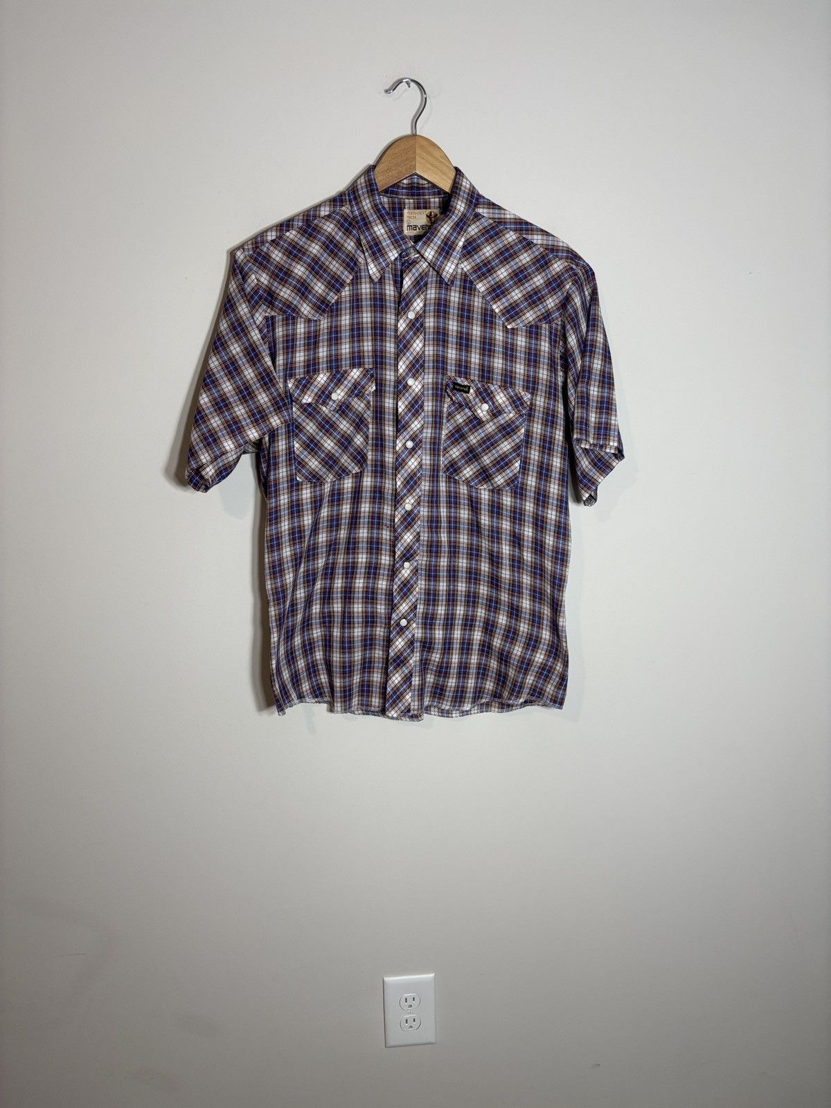 Vintage Vintage Maverick Western Pearl Snap Shirt Distressed Large Size US L / EU 52-54 / 3 - 1 Thumbnail