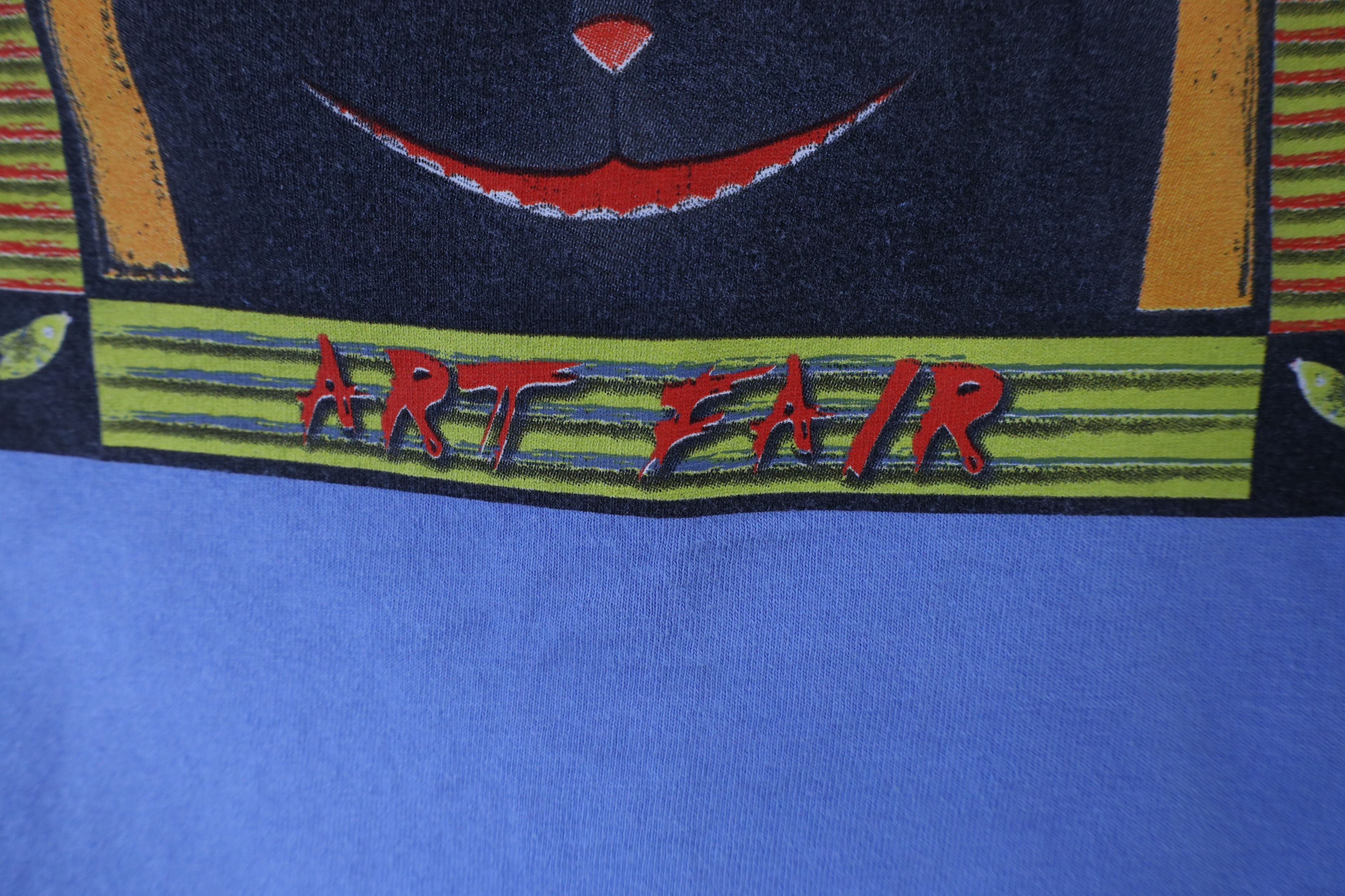 Vintage Vintage Y2K 2006 Spell Out Ann Arbor Art Fair T-Shirt Blue Size US M / EU 48-50 / 2 - 7 Thumbnail