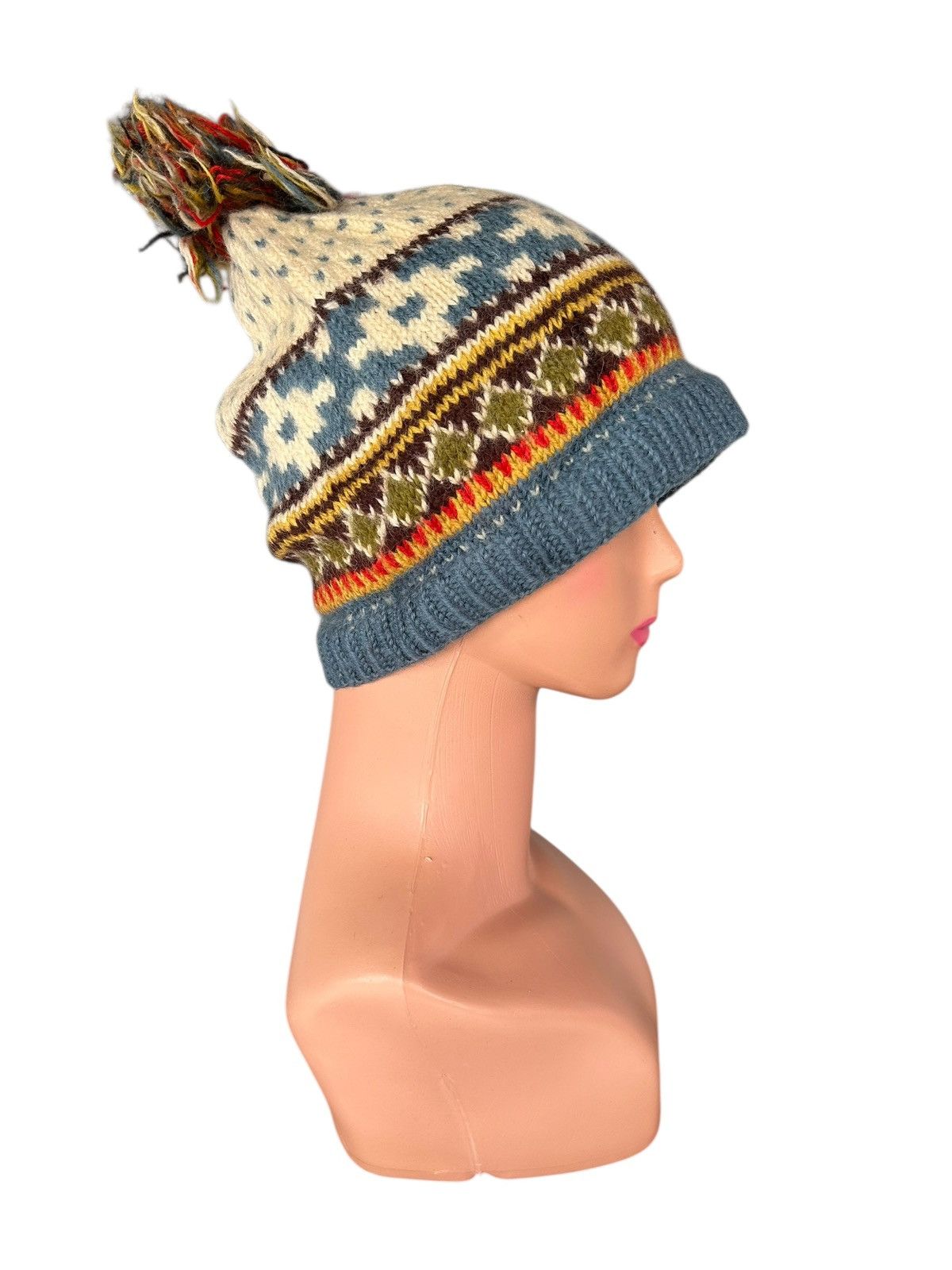 Kapital Vintage Crochet Knitted Wool Beanie Hats Size ONE SIZE - 3 Thumbnail