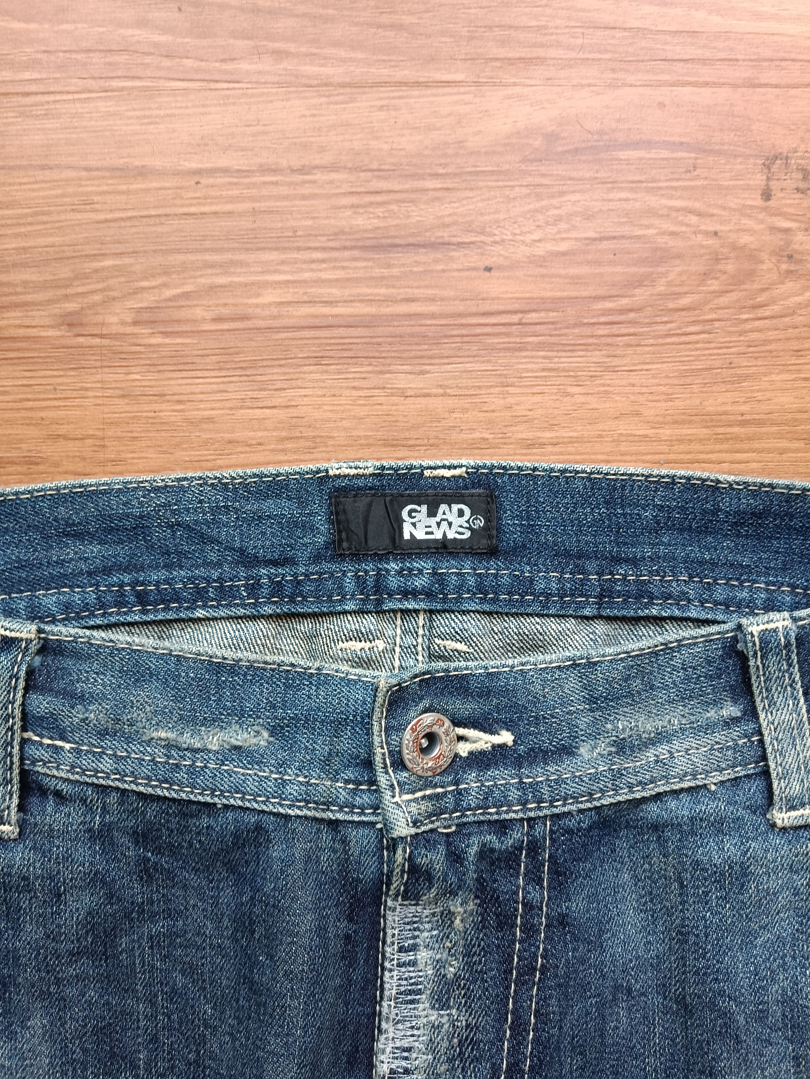 If Six Was Nine × Japanese Brand Gland news boro denim Size US 30 / EU 46 - 2 Thumbnail