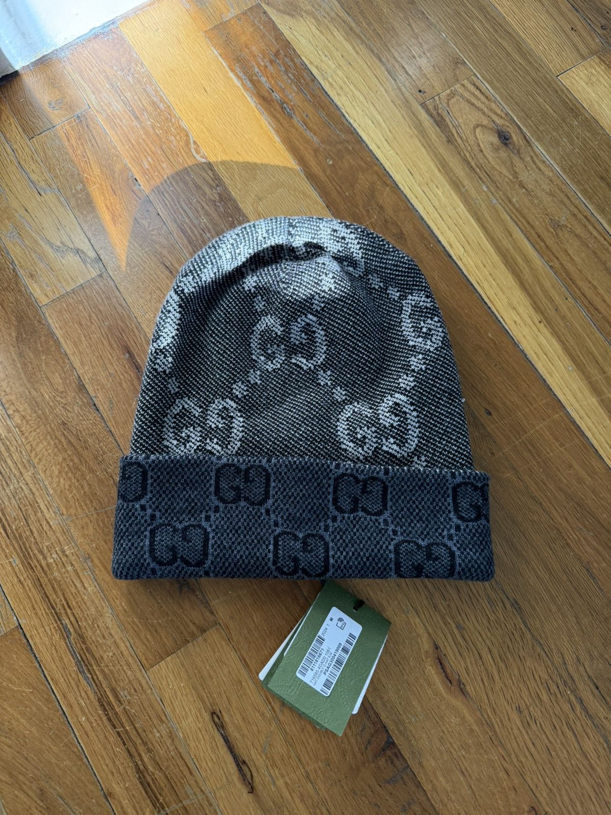 Gucci Reversible GG Beanie Hat GUCCI Jacquard-knit cashmere beanie | NET-A-PORTER main image 4