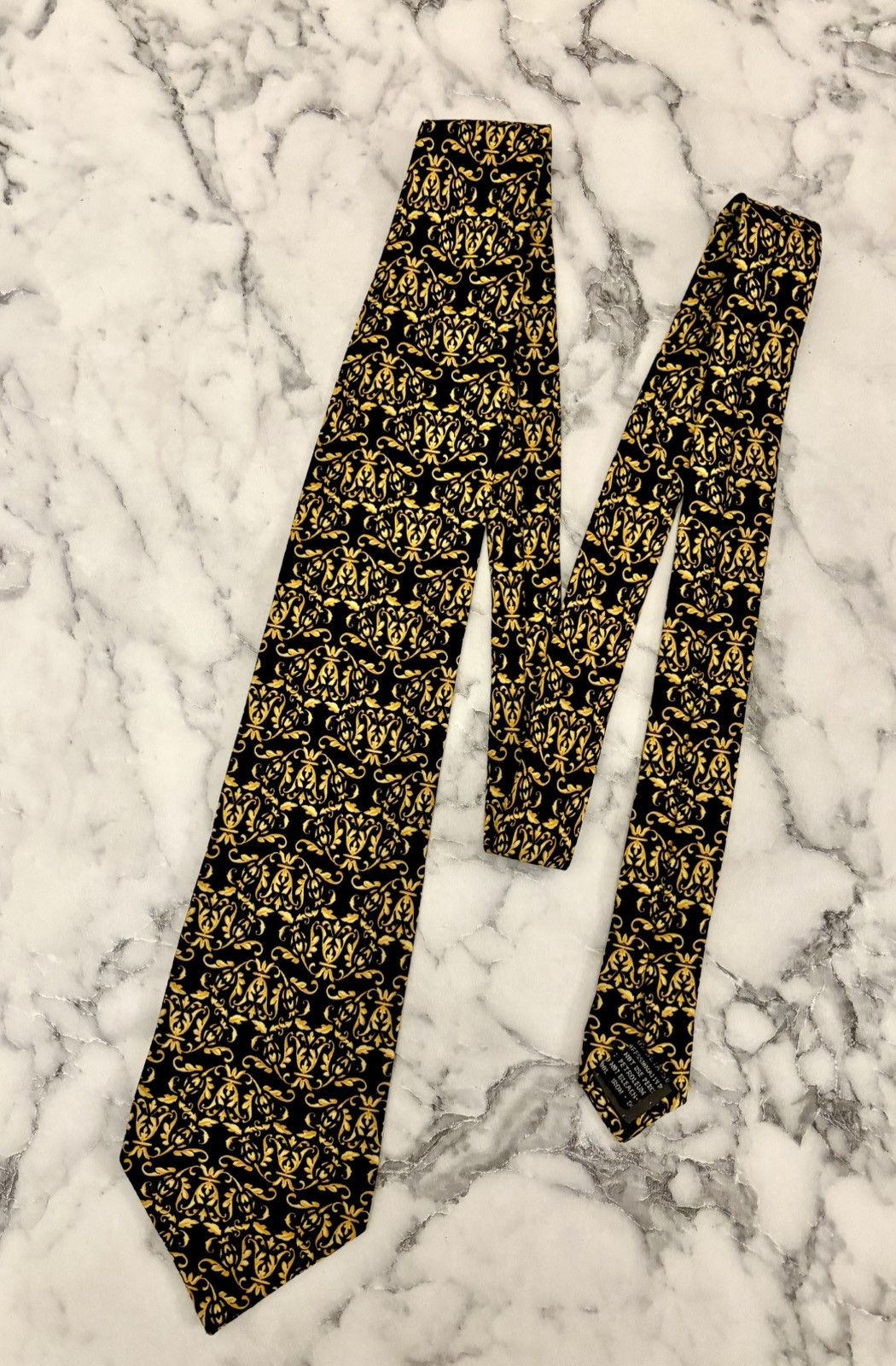 Versace Rare 90s Gianni Versace baroque silk tie Size ONE SIZE - 6 Thumbnail