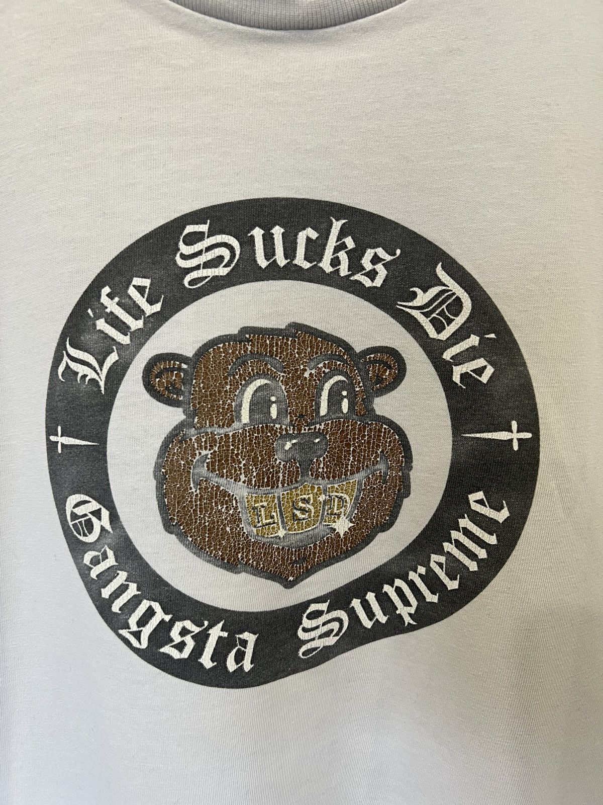 Supreme Supreme Life Sucks Die Gangsta White Vintage T Shirt Rare Size US M / EU 48-50 / 2 - 3 Thumbnail