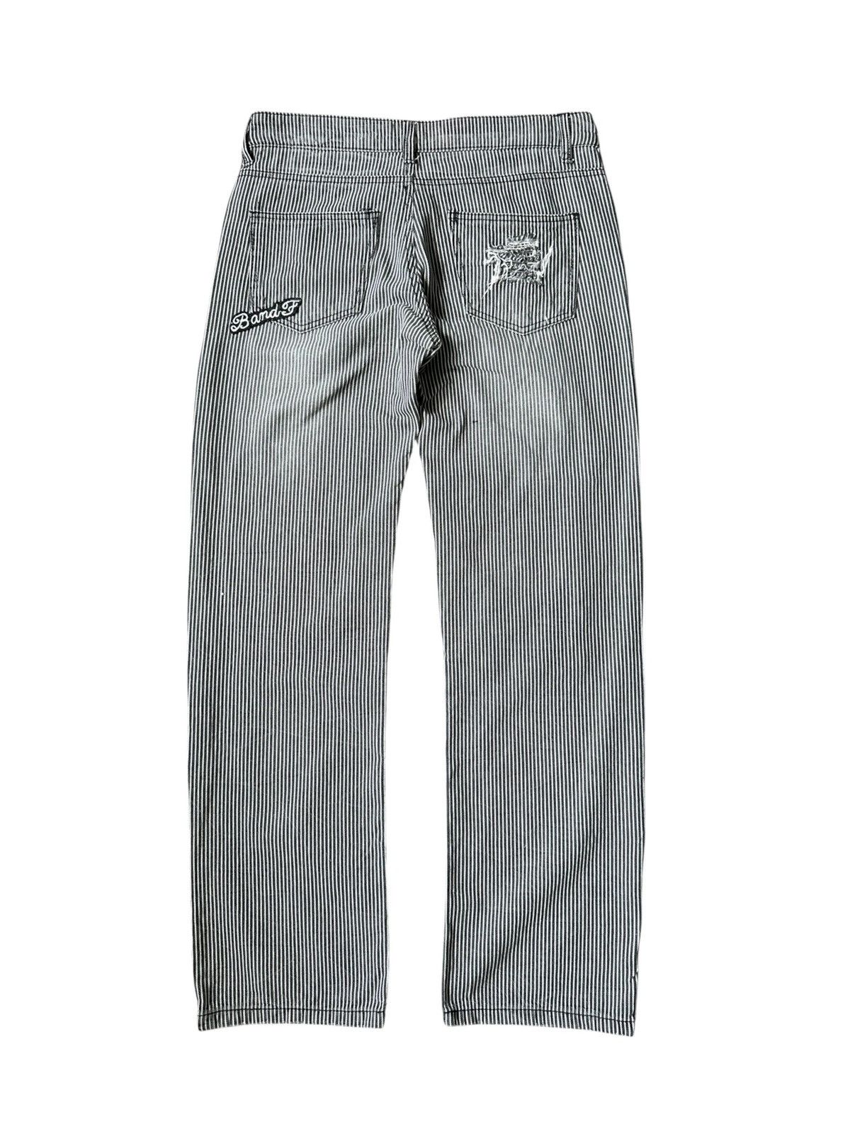 Japanese Brand [32/40] 00s Back & Forth boro wabash stripe jeans Size US 32 / EU 48 - 2 Thumbnail