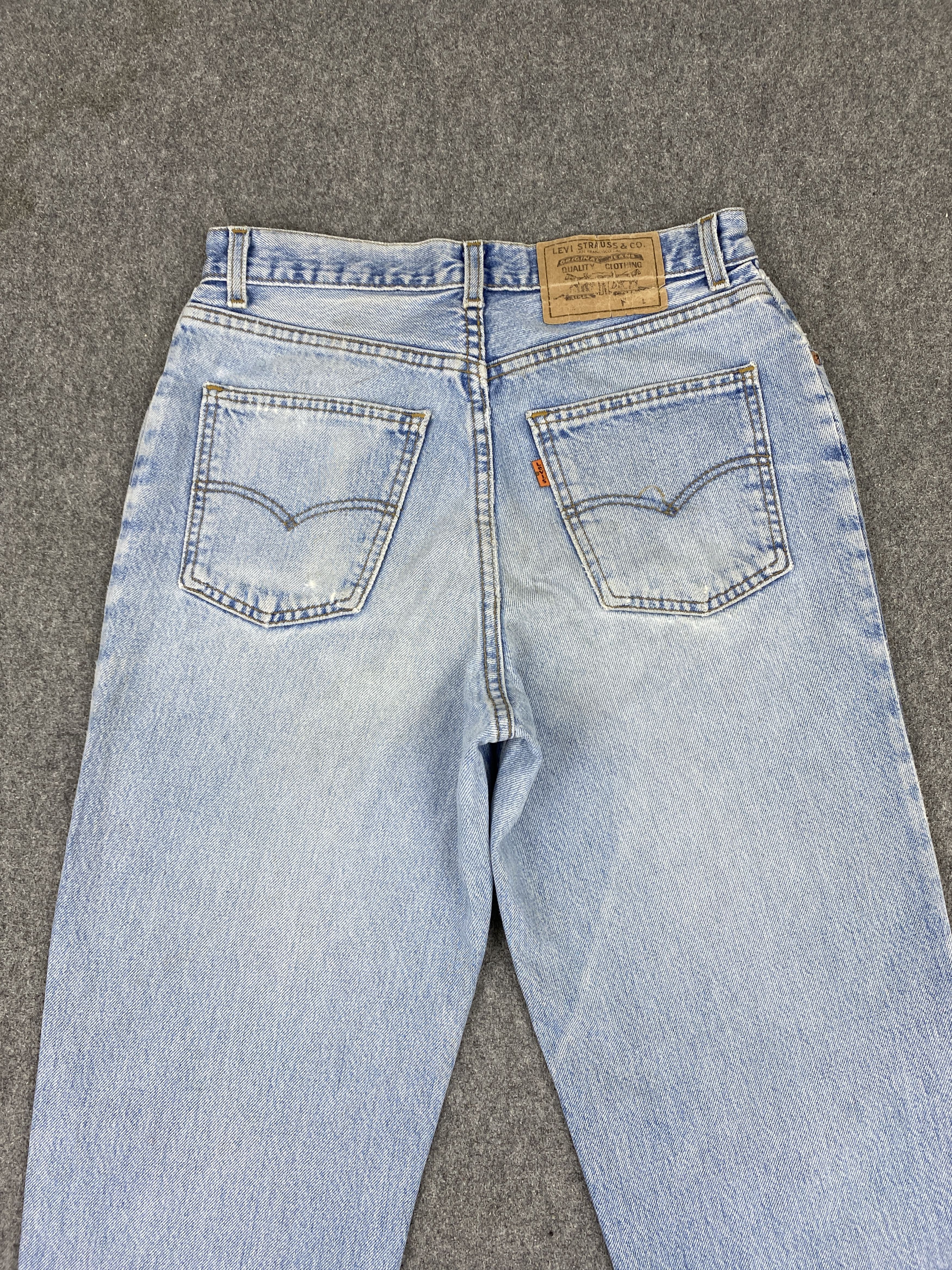 Levi's Vintage 90s Levis Orange Tab Splatter Painter Jeans S0025 Size US 28 / EU 44 - 4 Thumbnail