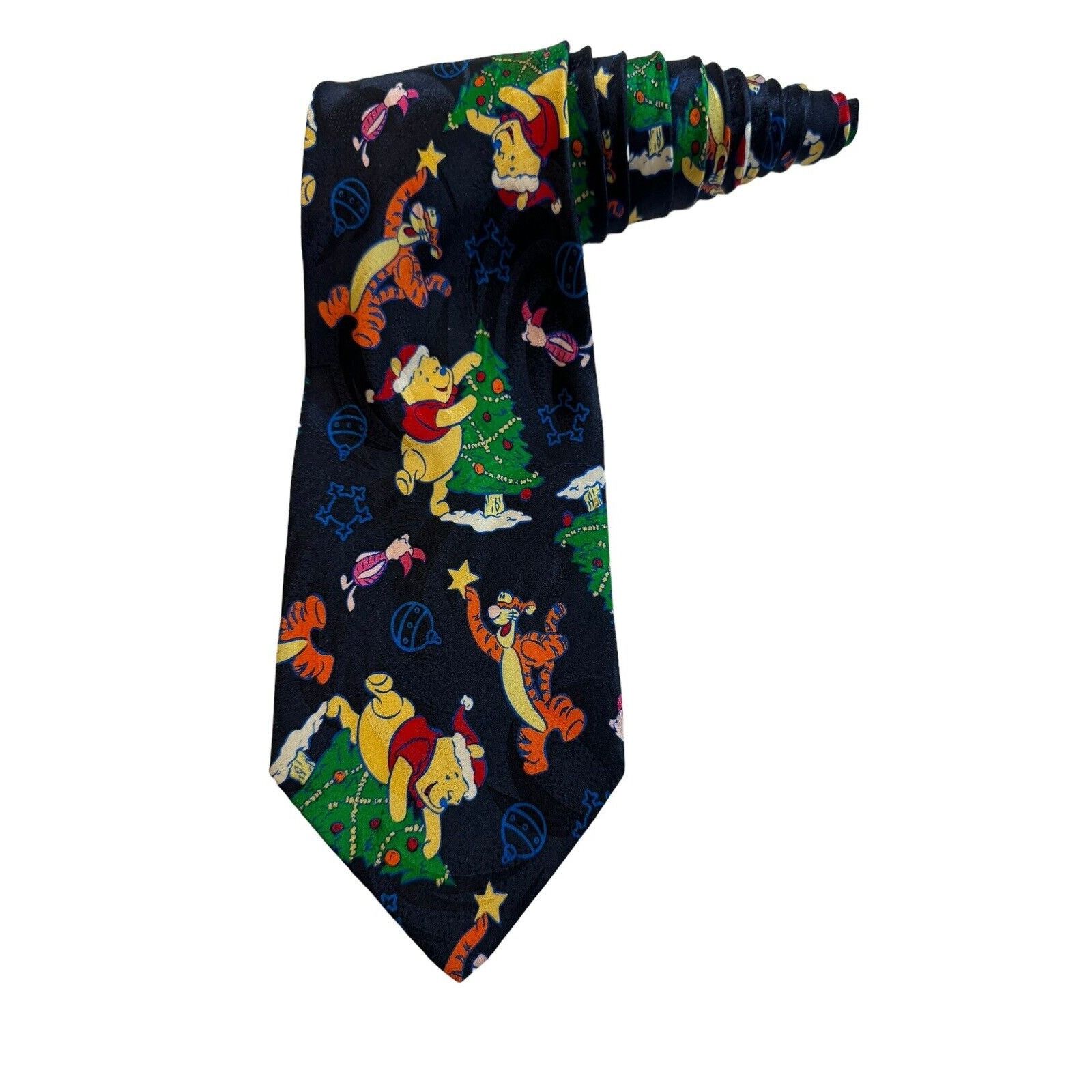 Disney Disney Winnie The Pooh Piglet Holiday Christmas Tree Necktie Size ONE SIZE - 1 Thumbnail