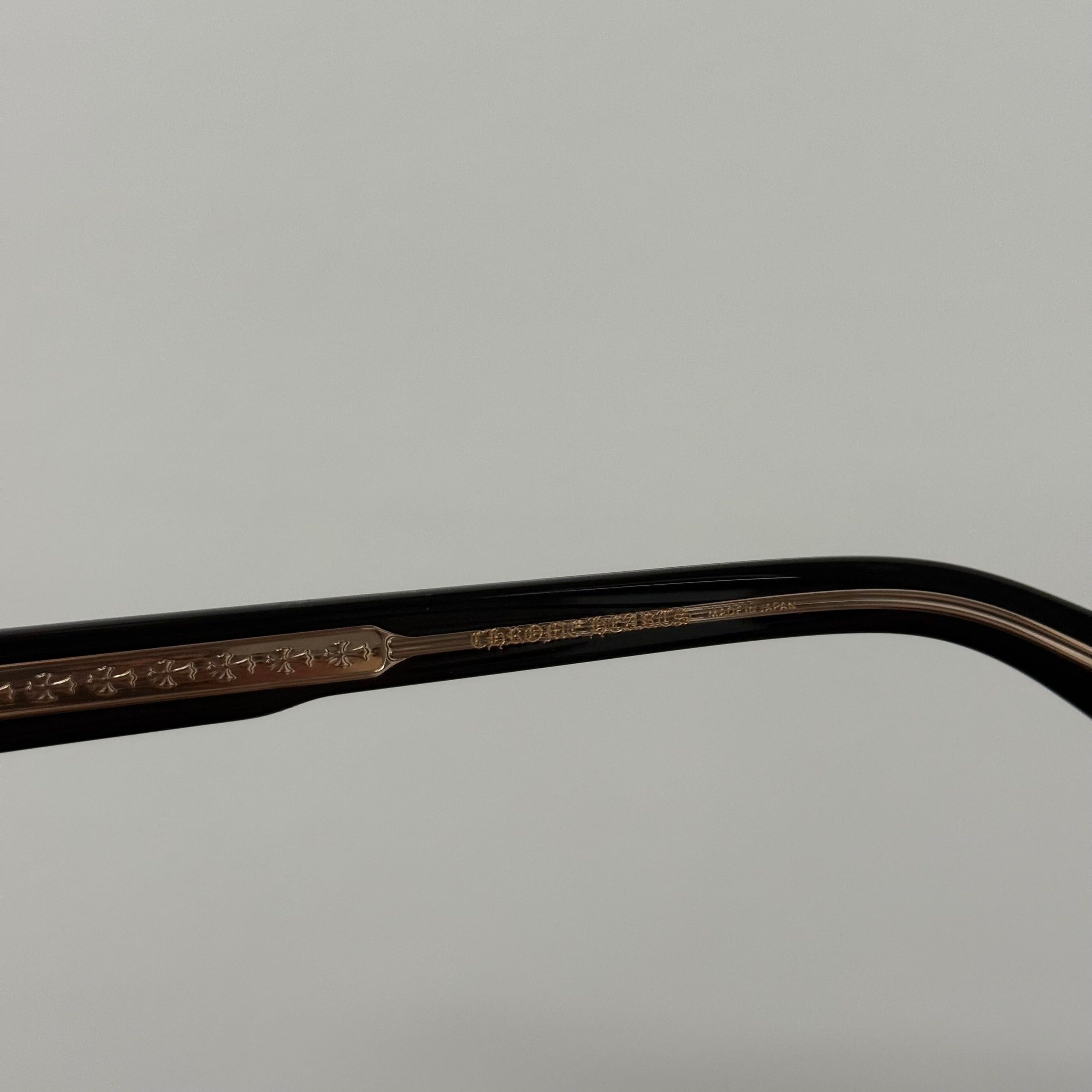 Chrome Hearts Chrome Hearts Celibussy Gold / Black Glasses Size ONE SIZE - 7 Thumbnail