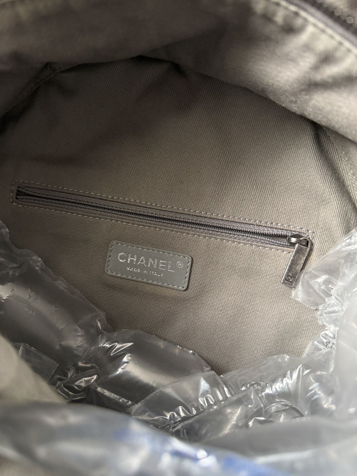 Chanel SS14 Artclass Light Grey Canvas Graffiti Backpack FULL SET Size ONE SIZE - 20 Thumbnail