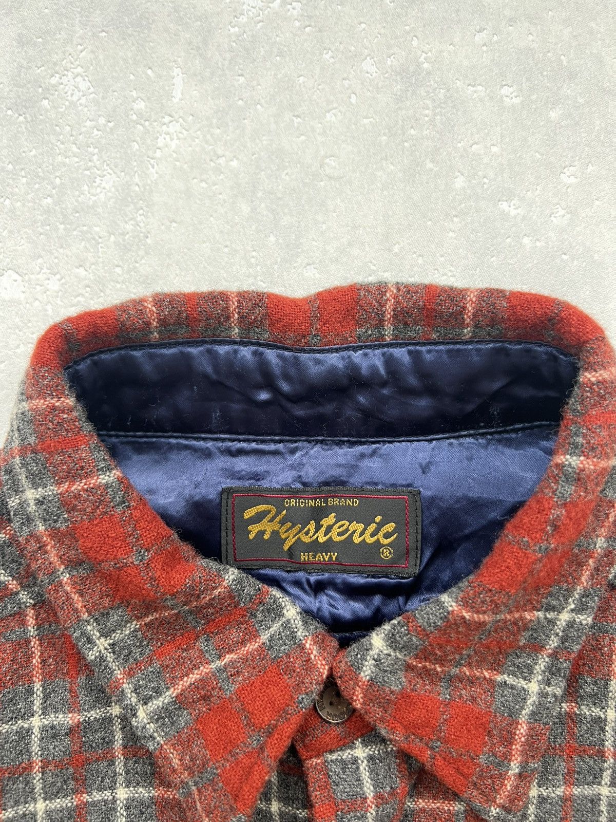 Hysteric Glamour 00's HYSTERIC GLAMOUR HEAVY WOOL FLANNEL CHECK TIMBER SHIRT Size US M / EU 48-50 / 2 - 6 Thumbnail