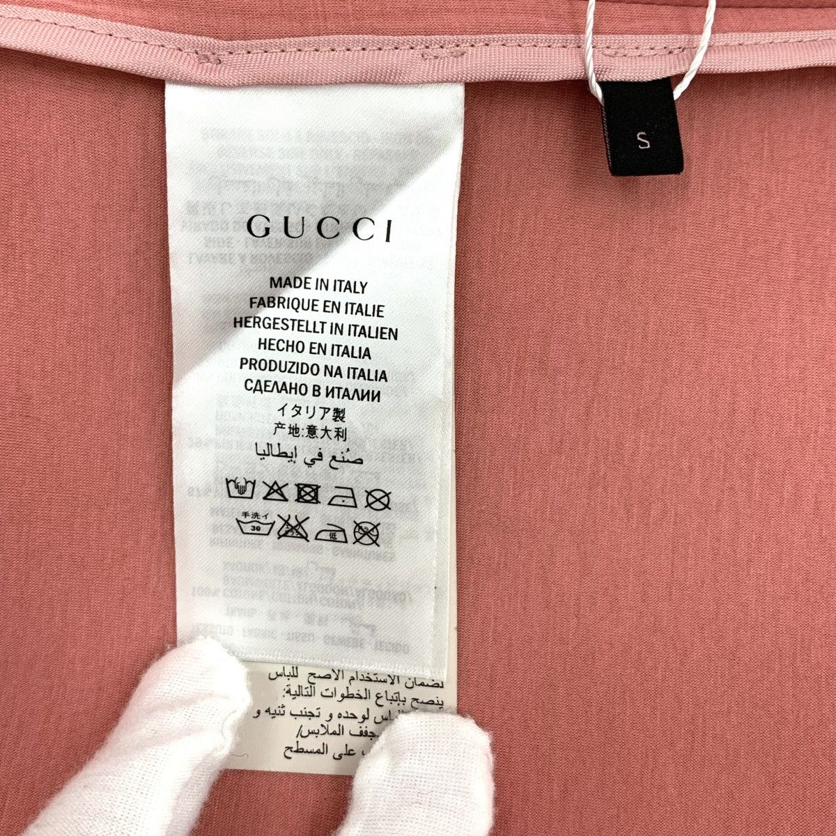 Gucci Gucci Pink Letter Embroidered Long Sleeve Knit Sweater K26WX Size S / US 4 / IT 40 - 6 Thumbnail