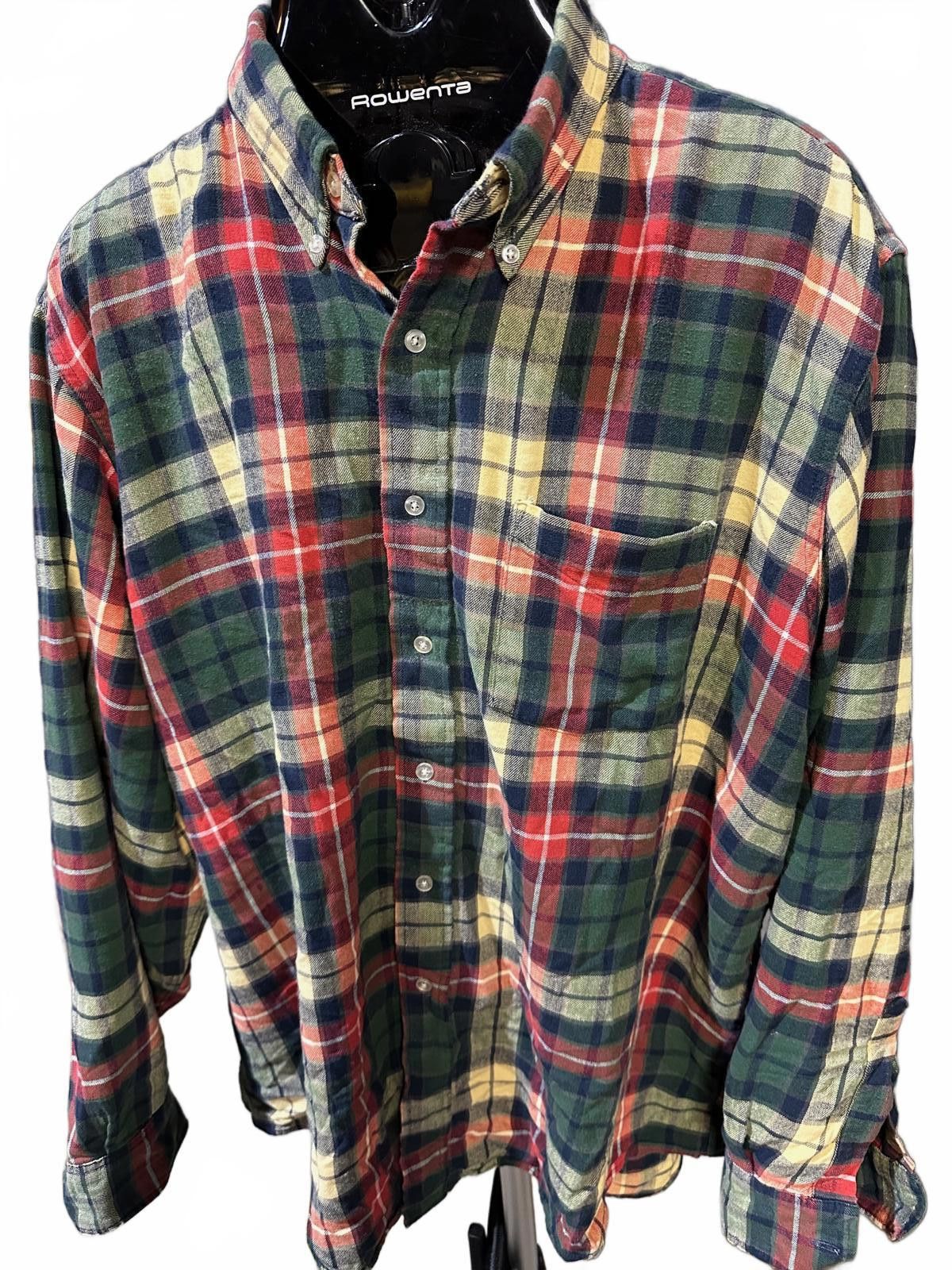 L.L. Bean Vintage L.L. Bean USA Cotton Flannel Shirt XL Tartan Plaid Size US XL / EU 56 / 4 - 1 Thumbnail