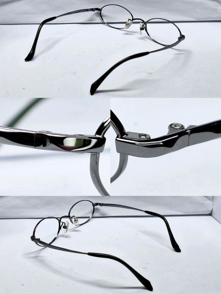 Other 90s FLEXY 41-7530 T-NT Shape Memory Alloy Slim Oval Glasses Size ONE SIZE - 6 Thumbnail