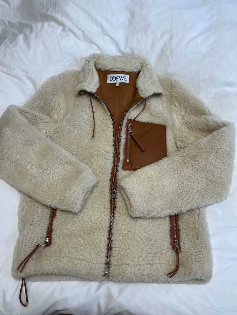 Loewe Loewe Classic wool and fur jacket Size L / US 10 / IT 46 - 2 Thumbnail