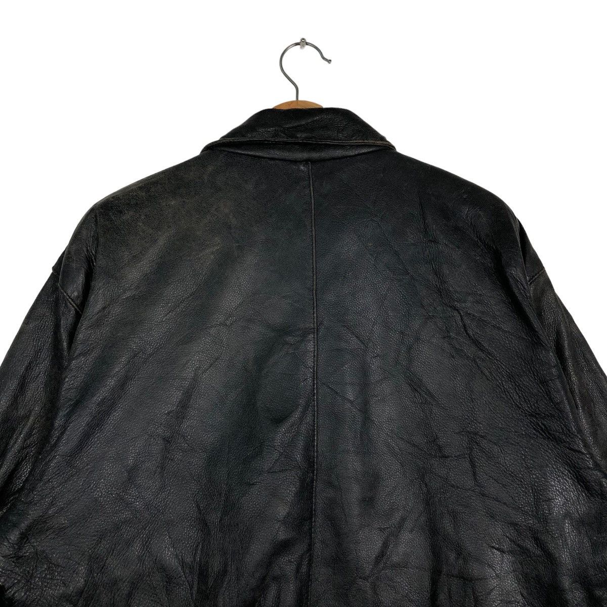 Genuine Leather 🔥90’s Vintage Genuine Leather Jacket Bomber Red Stage Japan Size US M / EU 48-50 / 2 - 8 Thumbnail