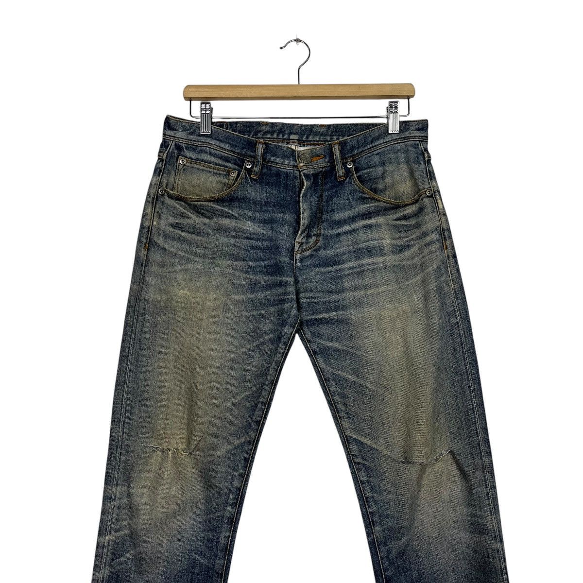 Matsuda Vintage Monsieur Nicole By Matsuda Distressed Denim Size 32" / US 10 / IT 46 - 3 Thumbnail