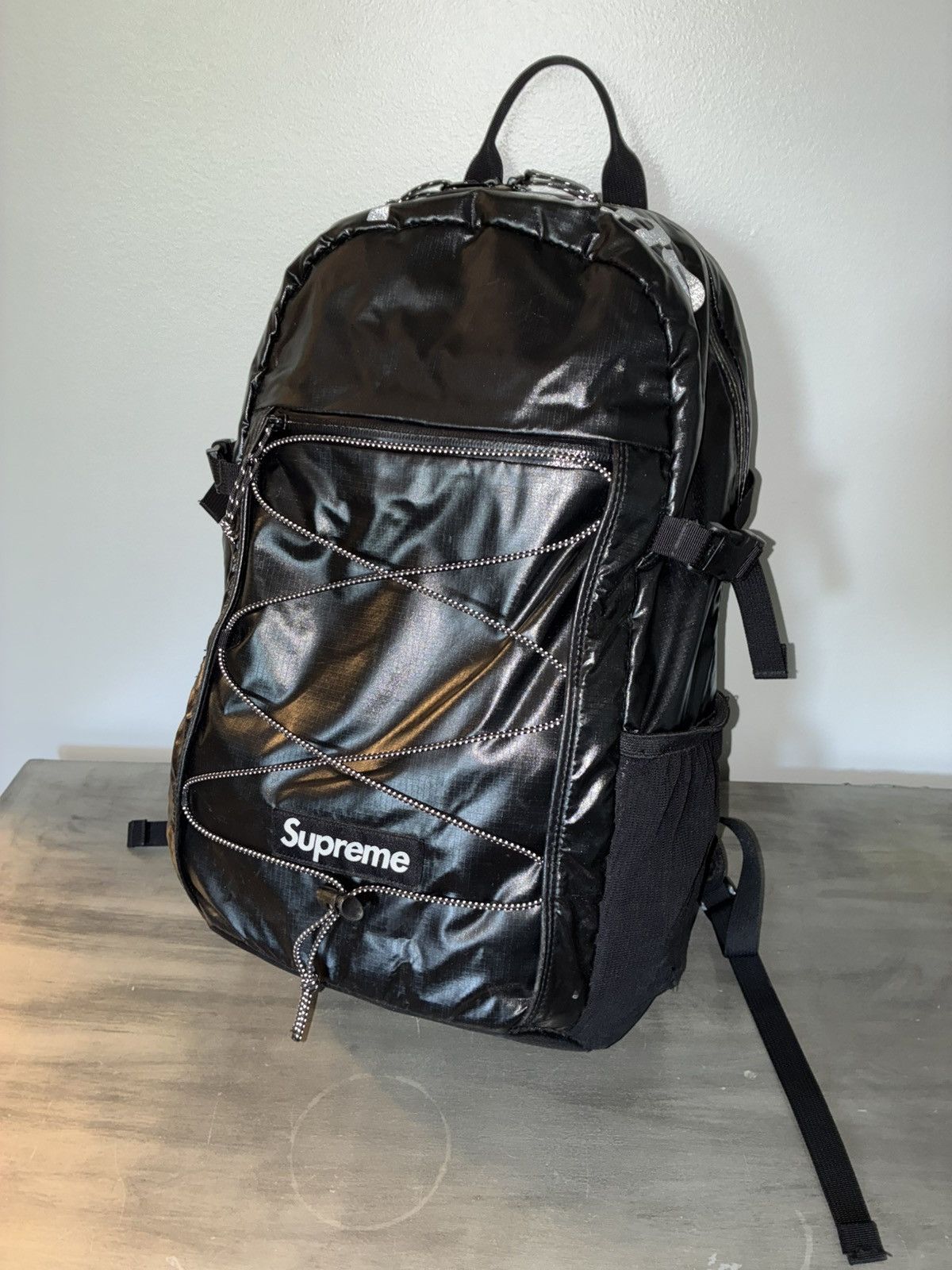 Supreme Supreme Leopard Fleece Backpack FW17 | Grailed