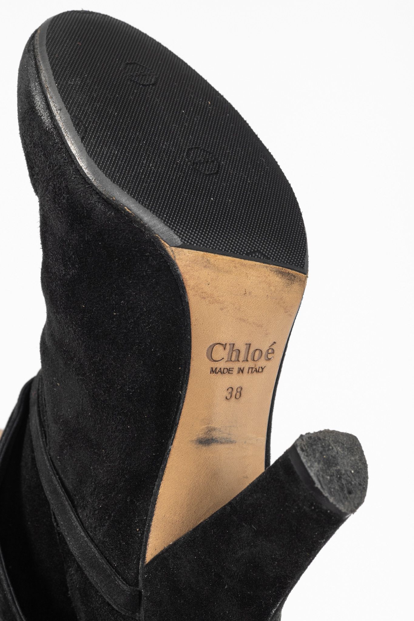 Chloe Chloe AW/07 Black Suede Foldover Short Boots Size US 7.5 / IT 37.5 - 5 Thumbnail