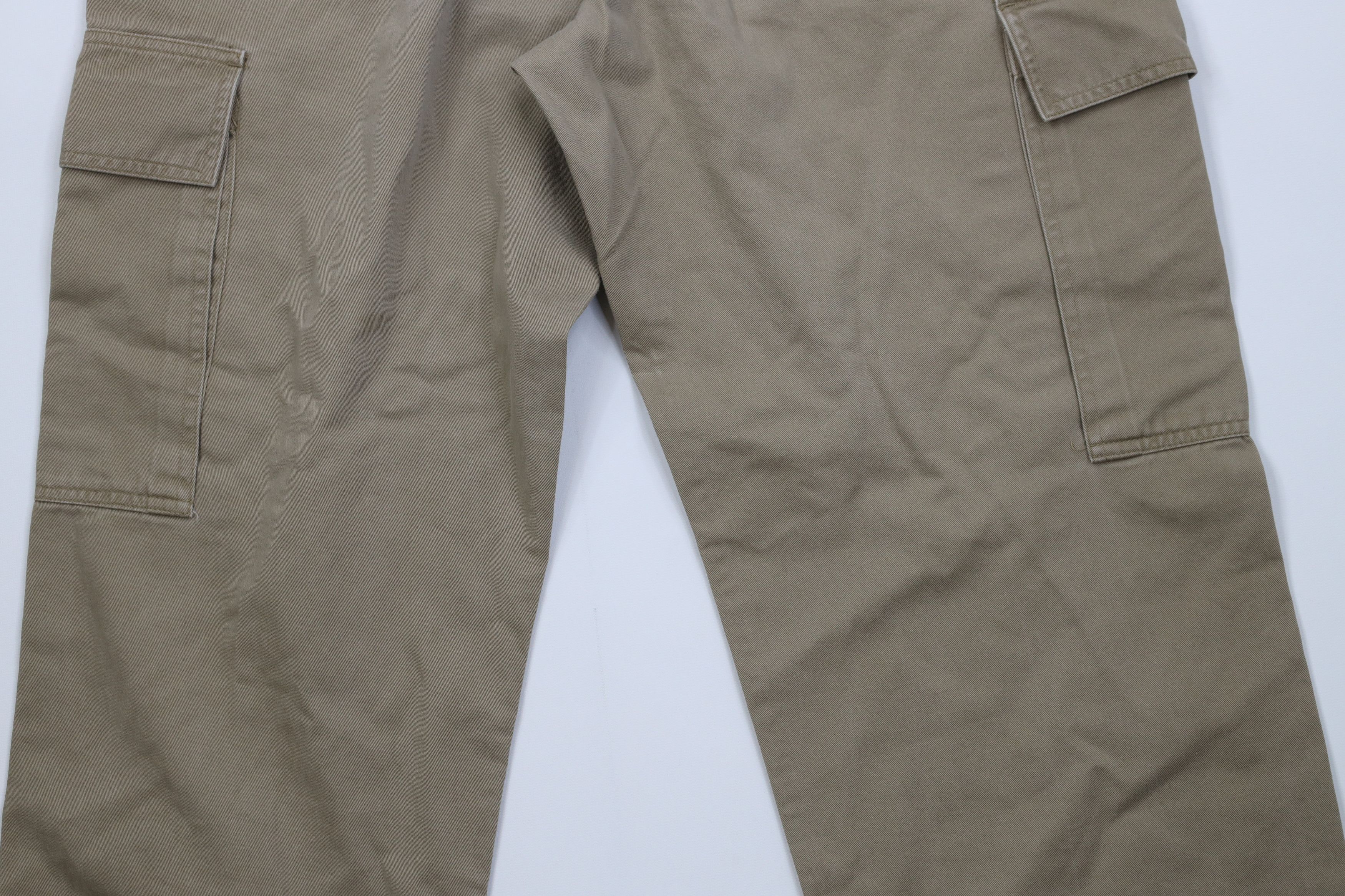 Tommy Hilfiger Vintage 90s Tommy Hilfiger Baggy Wide Leg Cargo Pants Khaki Size US 32 / EU 48 - 13 Thumbnail