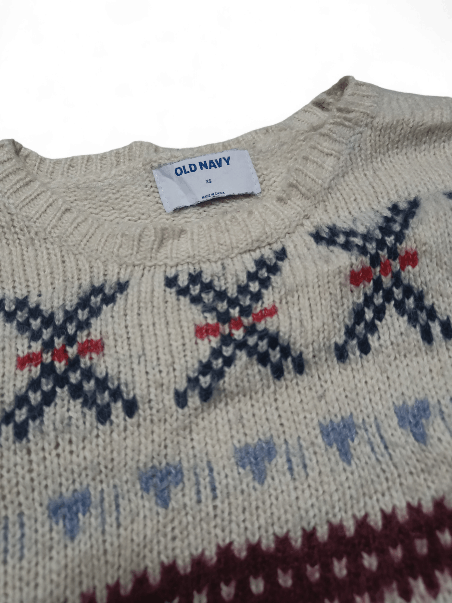 Other Vintage 90s OLD NAVY Ethnic Motifs Pattern Knit Sweater Size XS / US 0-2 / IT 36-38 - 7 Thumbnail