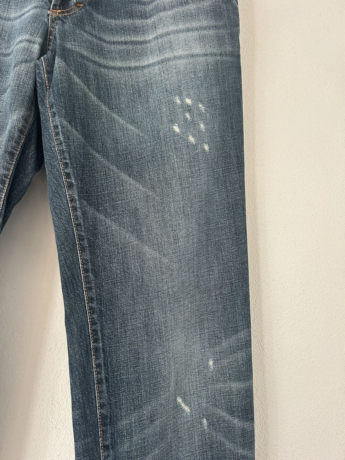 Dolce & Gabbana D&G Blue Distressed Straight-Leg Jeans Size US 34 / EU 50 - 8 Thumbnail