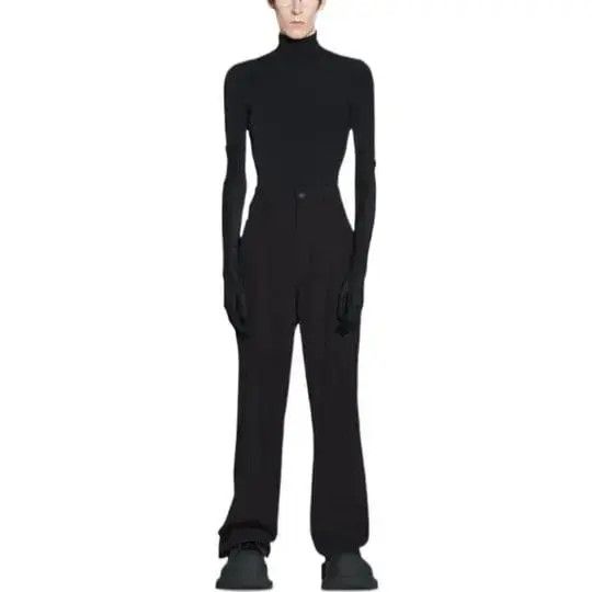 Balenciaga o1in1g0725 5 Pocket Baggy Pant in Black Size US 26 / EU 42 - 4 Thumbnail