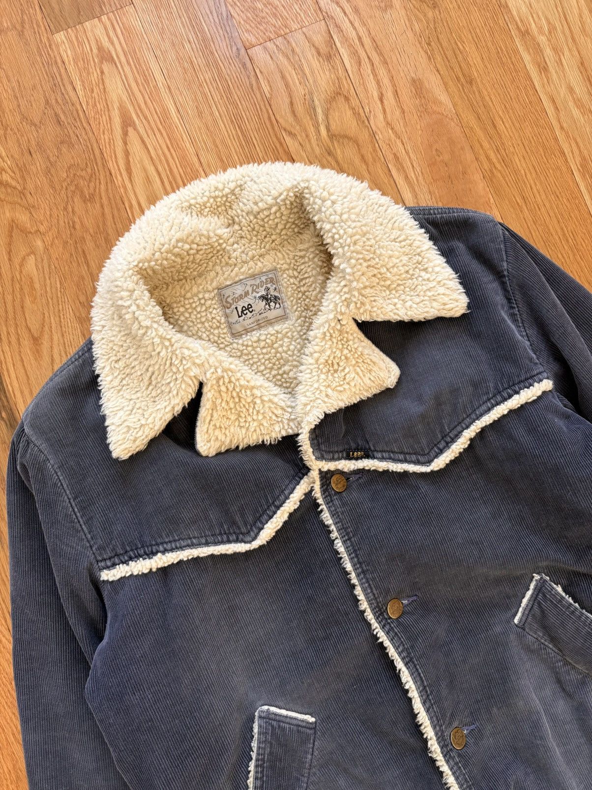 Lee Lee Storm Rider Vintage 70s Sherpa Faded Corduroy Jacket M Size US M / EU 48-50 / 2 - 2 Thumbnail