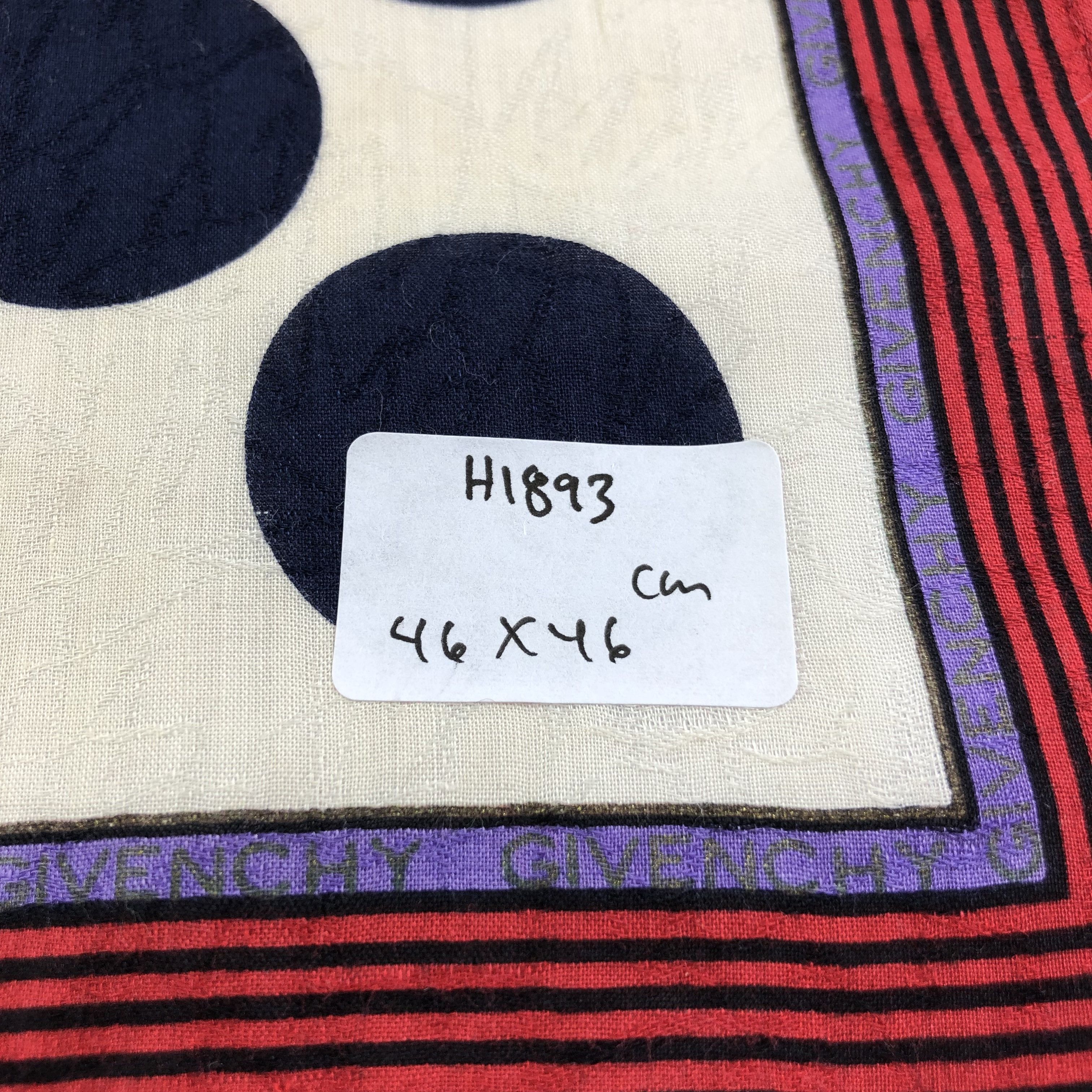 Givenchy Givenchy Polka Dots Handkerchief Neckerchief Bandana H1893 Size ONE SIZE - 8 Thumbnail