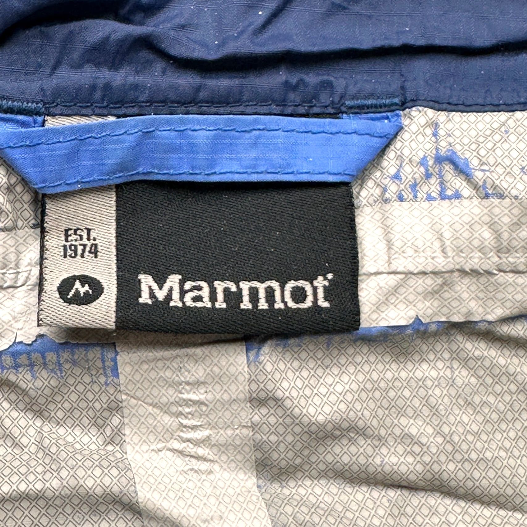 Marmot Marmot Blue Windbreaker Jacket Women Medium Full Zip Hooded Windbreaker F1027-1-MBD Size M / US 6-8 / IT 42-44 - 2 Thumbnail