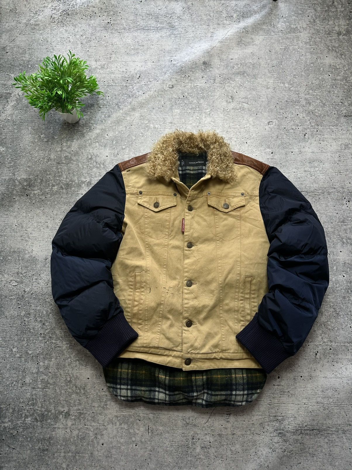 Dsquared2 Dsquared 2 Main Archive Check Colore Wool Down Puffer Jacket Size US M / EU 48-50 / 2 - 3 Thumbnail