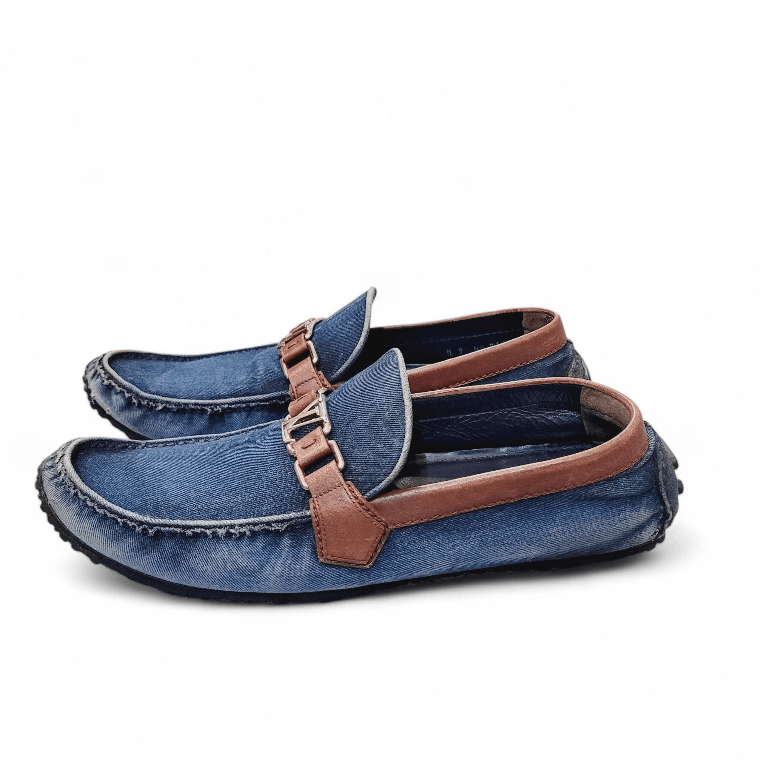 Louis Vuitton Louis Vuitton Hockenheim Denim Moccasin Loafer Size US 9 / EU 42 - 5 Thumbnail