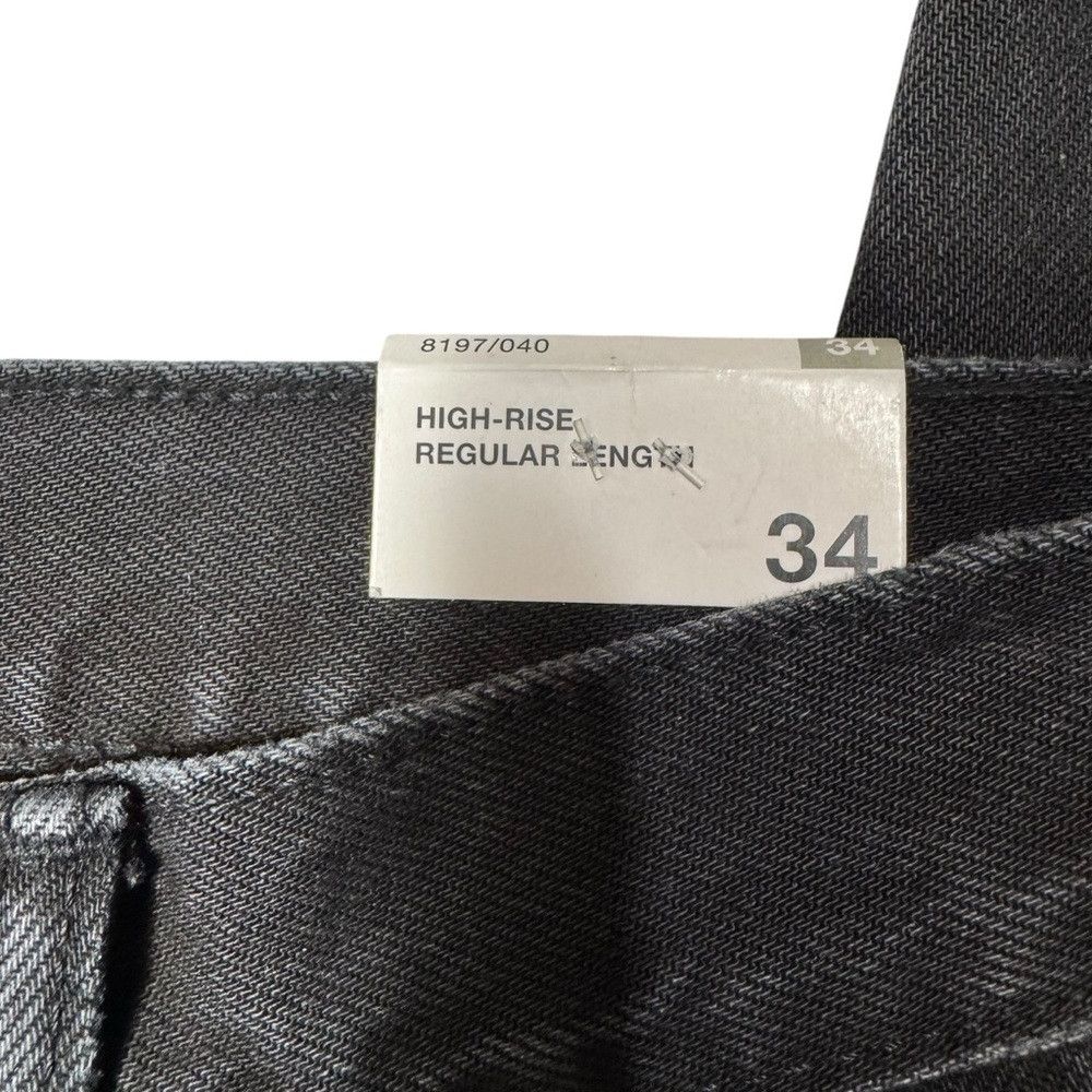 Zara NWT New Zara High Waist Straight Leg Black Jeans Size 2 Size 26" / US 2 / IT 38 - 7 Thumbnail