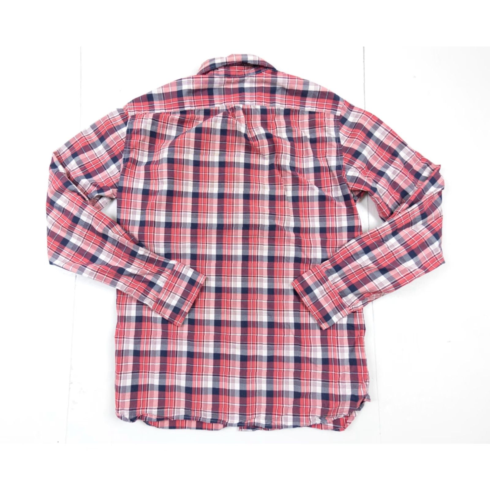 J.Crew J.CREW Men's Slim Fit Button-Up Shirt Medium Red Plaid Long Sleeve Preppy Size US M / EU 48-50 / 2 - 5 Thumbnail