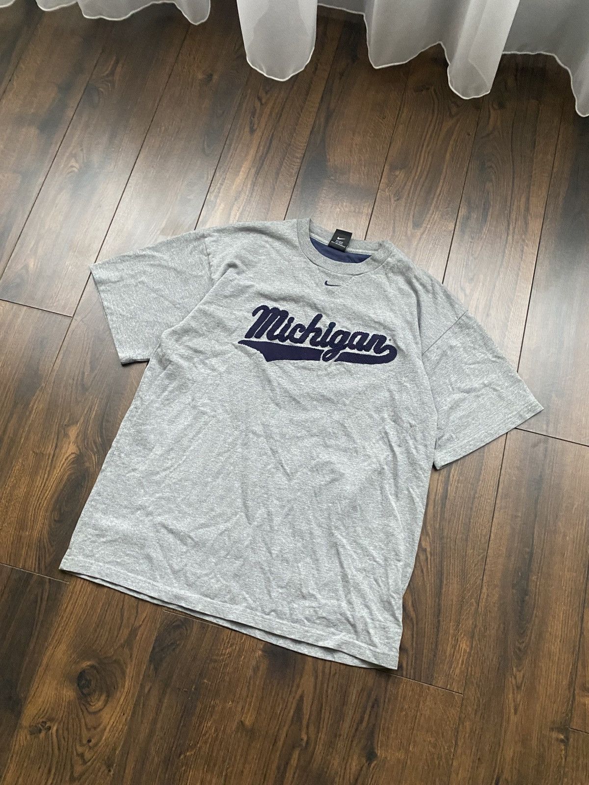Vintage Nike Swoosh University of Michigan Rugby T-Shirt