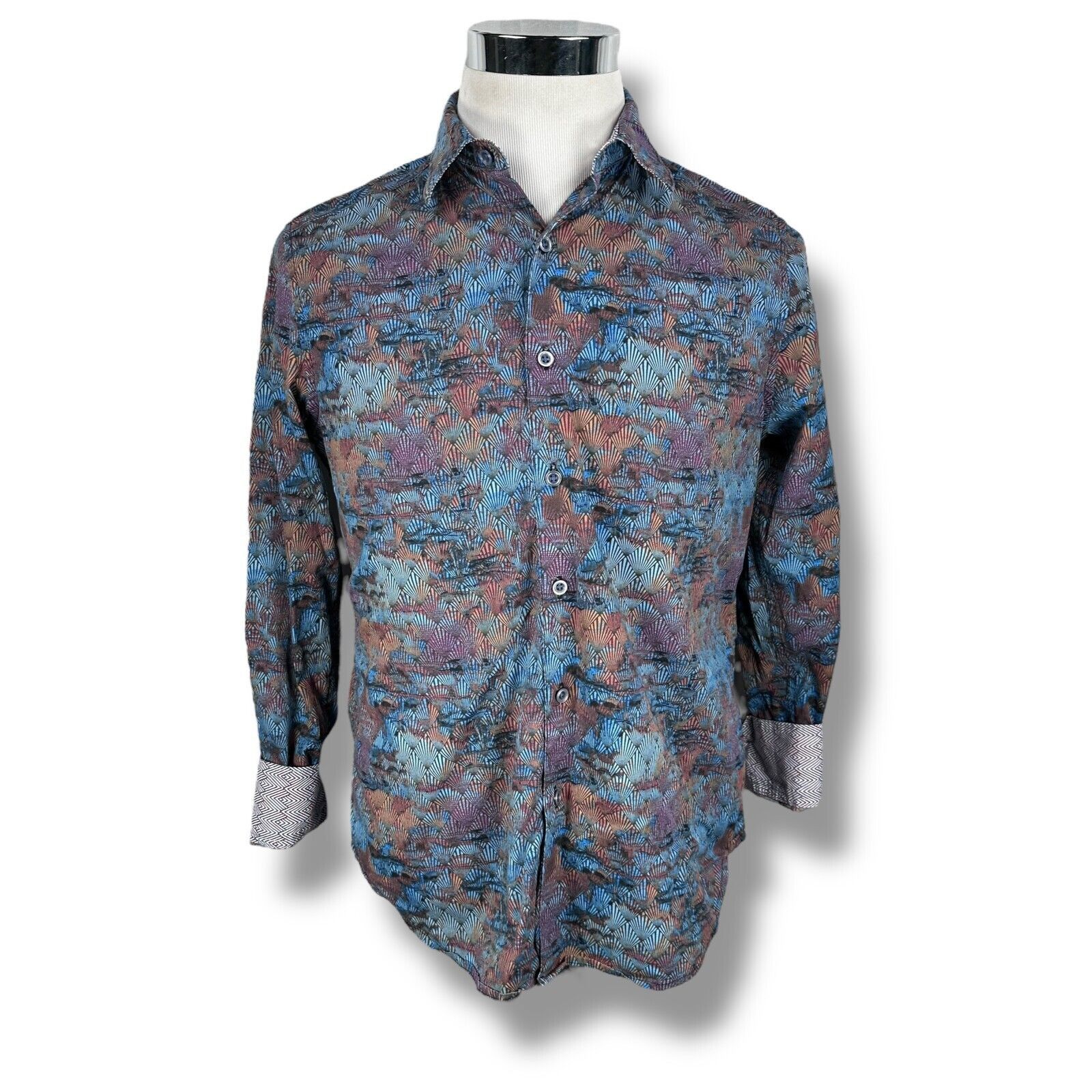 Robert Graham Robert Graham Shirt Men’s Small Geometric Colorful Button Up Size US S / EU 44-46 / 1 - 1 Thumbnail