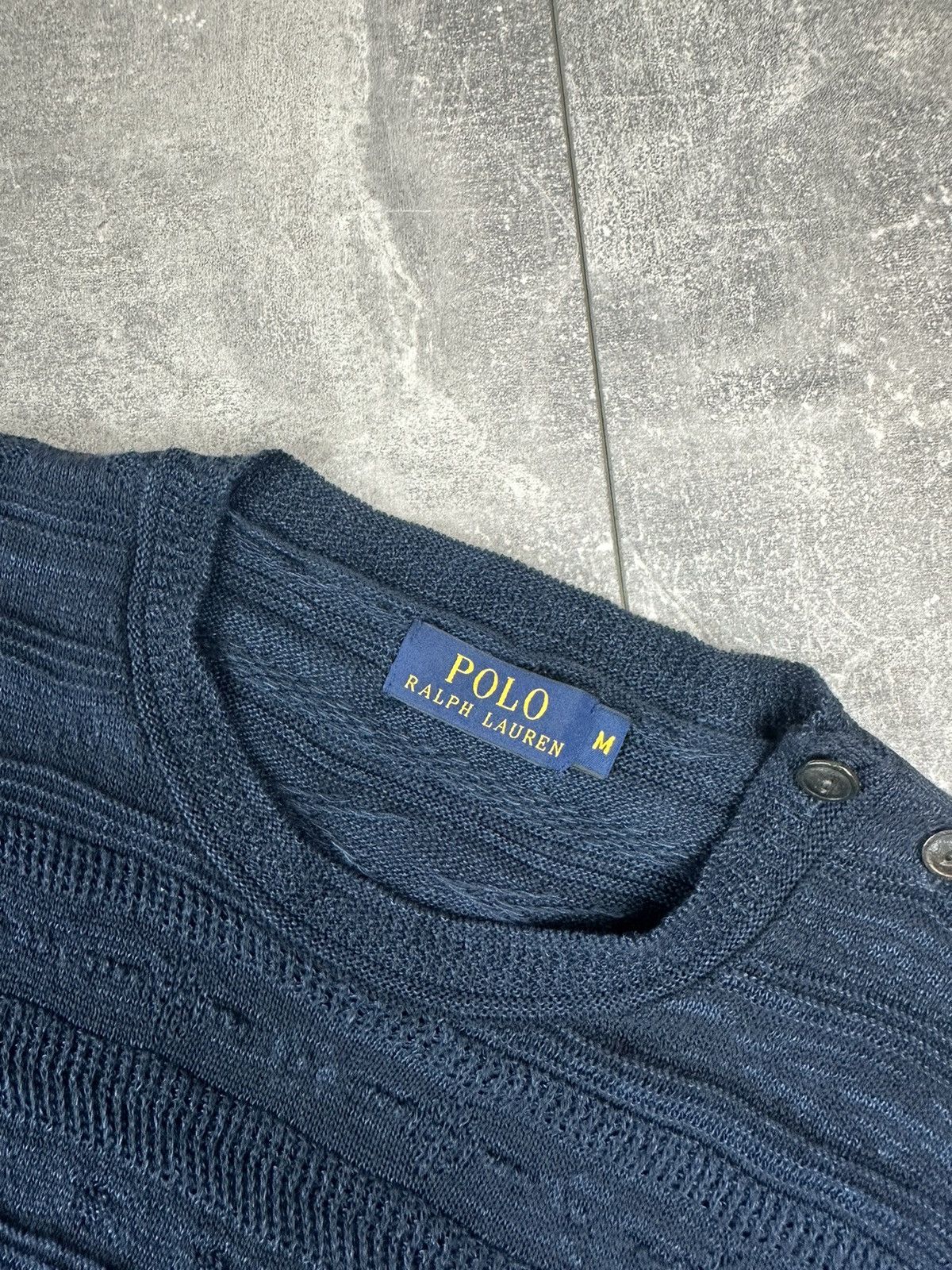 Polo Ralph Lauren Polo Ralph Lauren Sweater Textured Knitting Line/Cotton Size US M / EU 48-50 / 2 - 5 Thumbnail