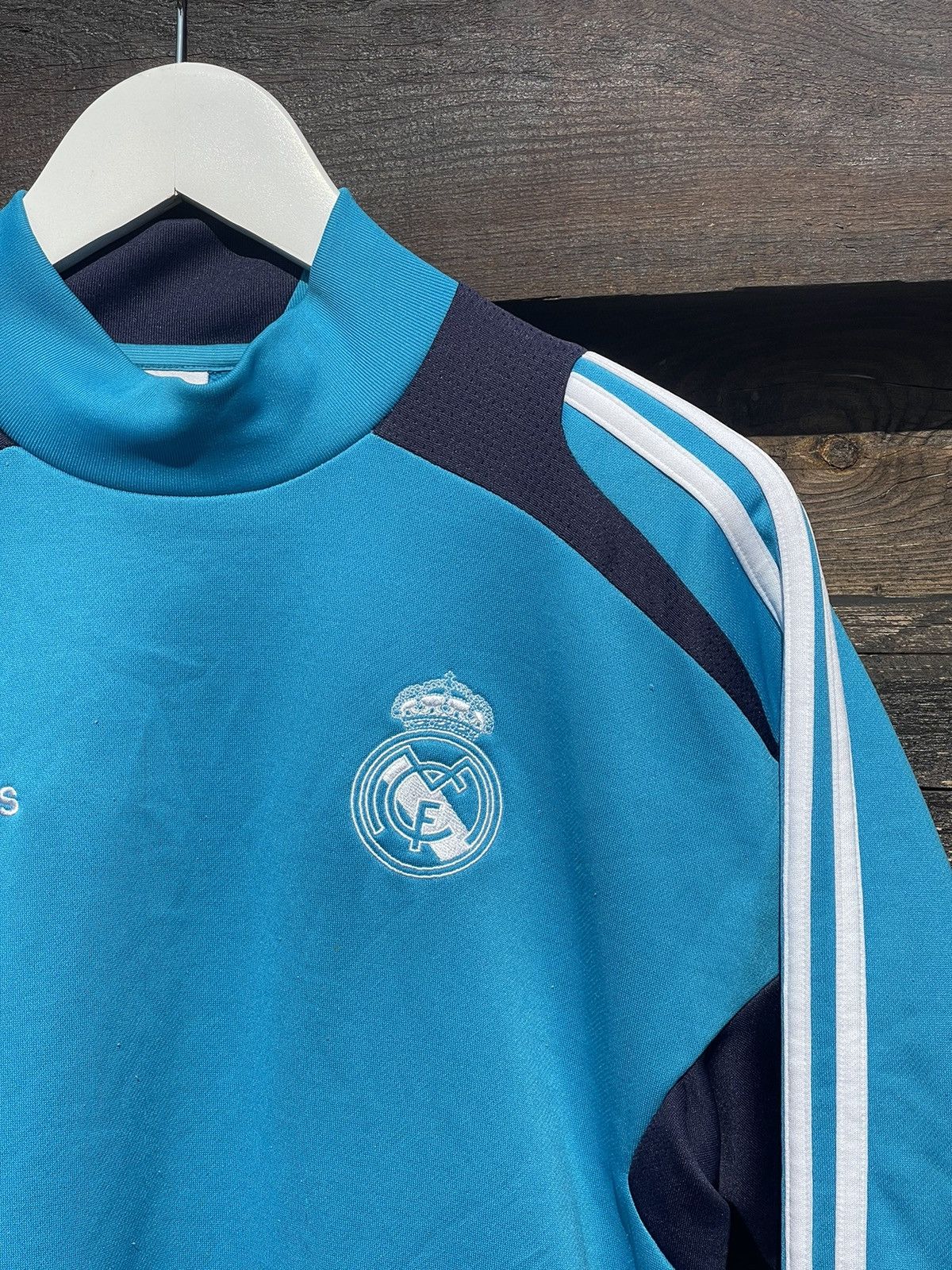 Adidas × Vintage 2012 Adidas Real Madrid blue Jersey Sweatshirt Size US S / EU 44-46 / 1 - 8 Thumbnail