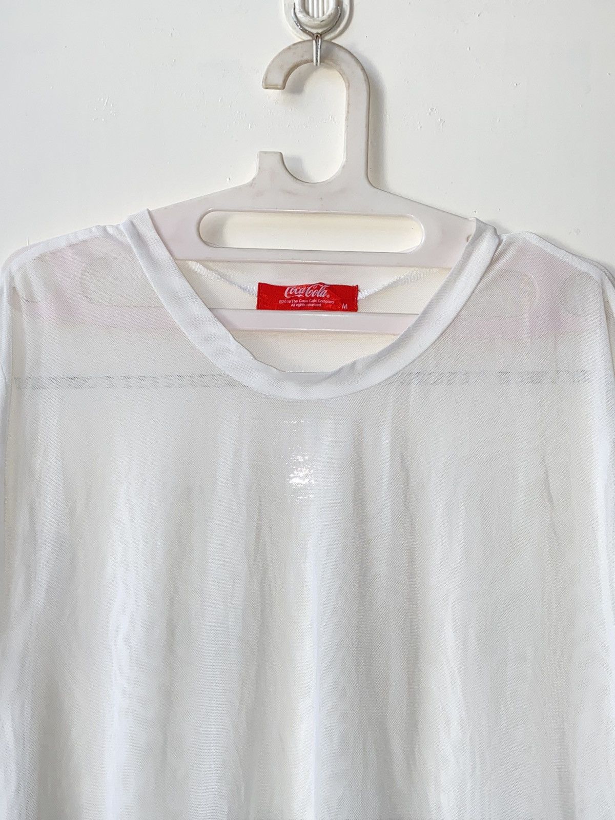 Coca Cola COCA COLA White Mesh T-shirt Size US M / EU 48-50 / 2 - 3 Thumbnail