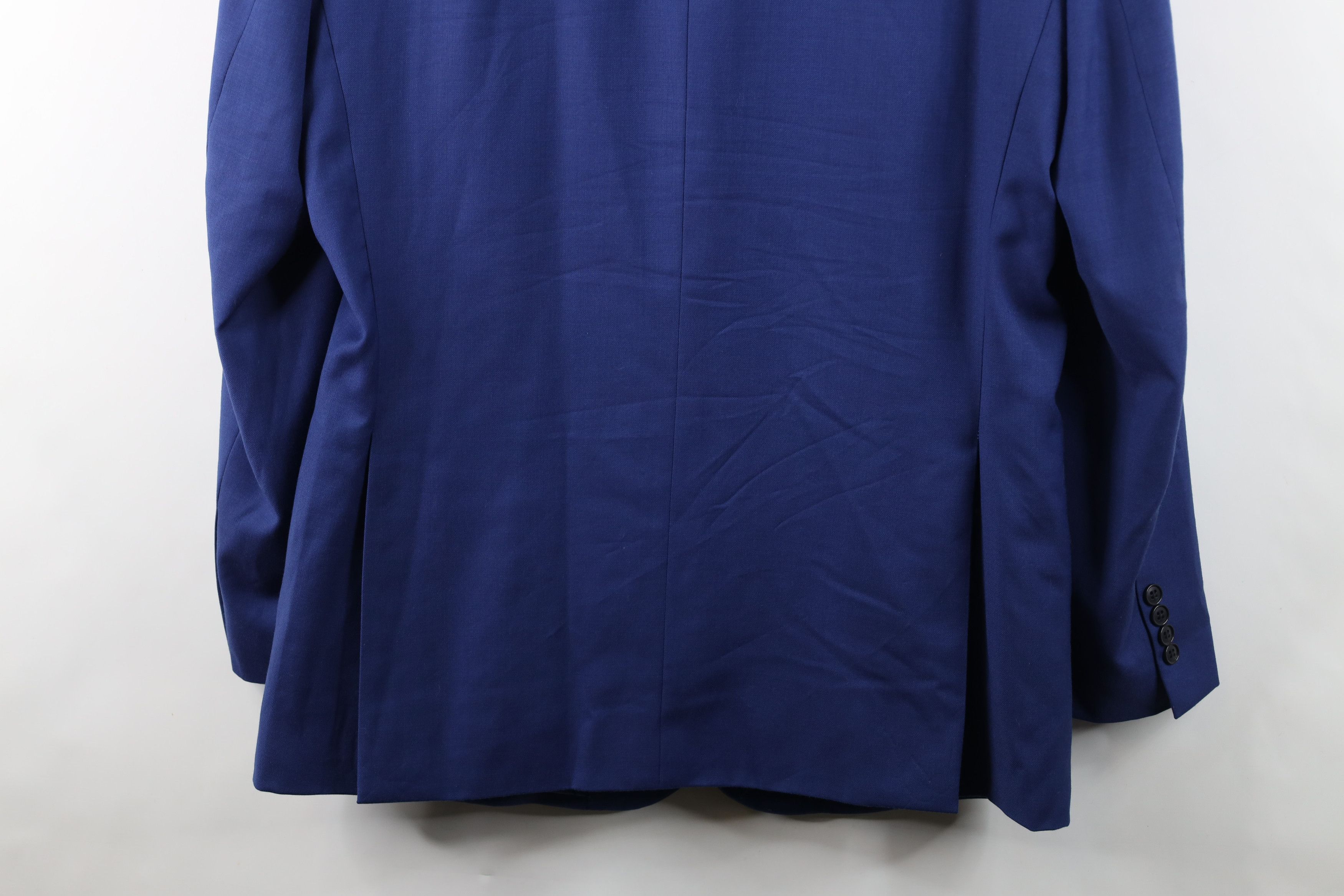 Jos. A. Bank Jos A Bank Wool 2 Button Suit Coat Blazer Jacket Blue Size US XXL / EU 58 / 5 - 17 Thumbnail