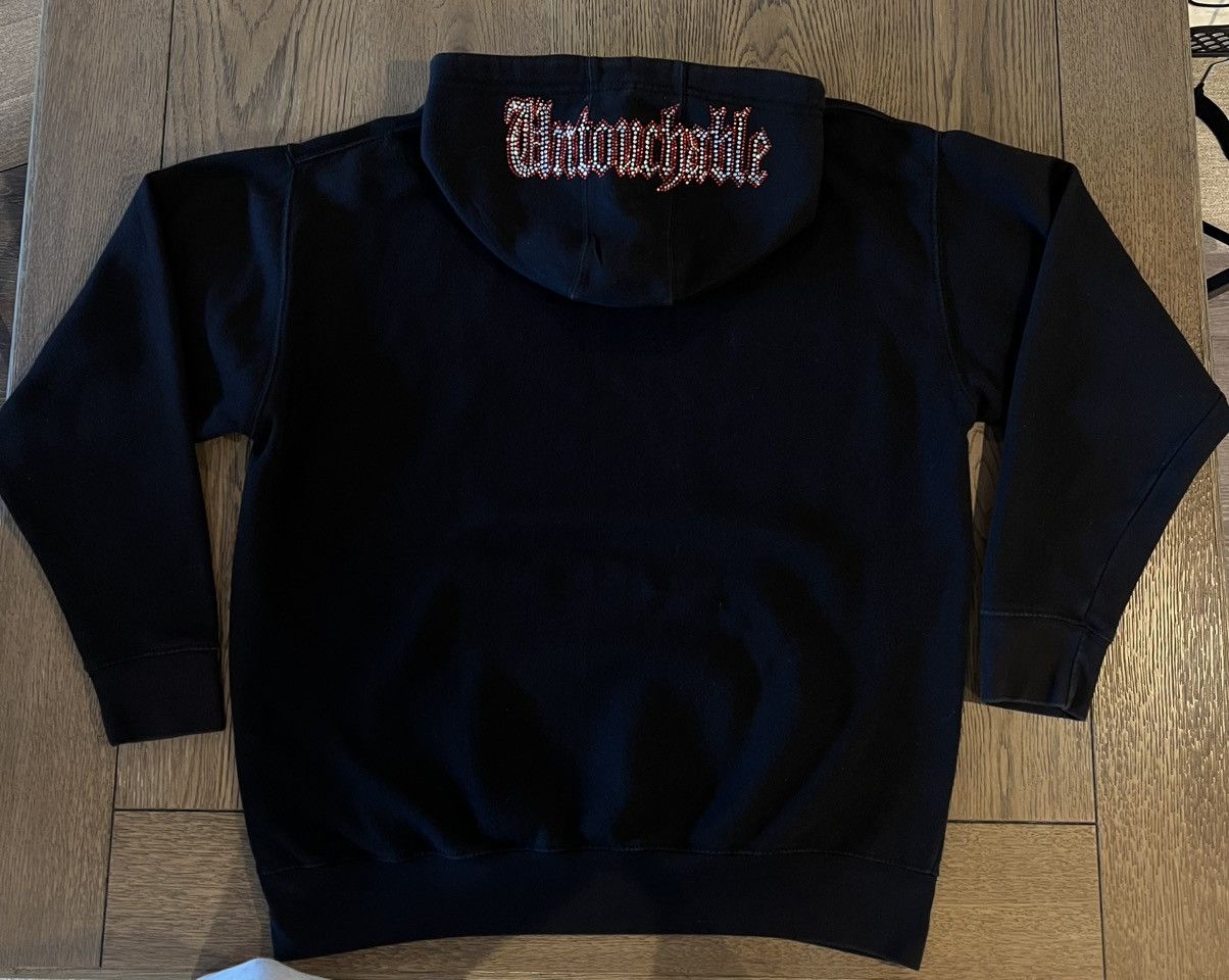 Other Rhinestone Skull Hoodie “Untouchable”, Black Size US L / EU 52-54 / 3 - 2 Thumbnail
