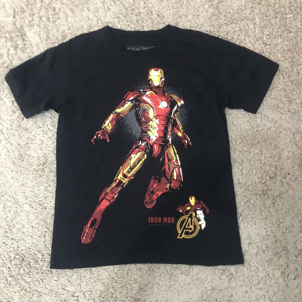 Marvel Comics Iron Man Big Print original black t shirt Size US L / EU 52-54 / 3 - 1 Thumbnail