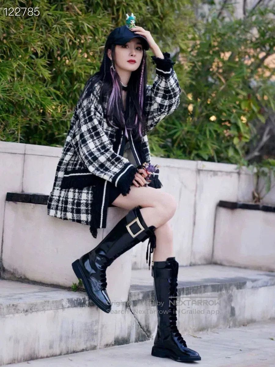 Gucci Gucci Black White Plaid Tweed Jacket. Size M / US 6-8 / IT 42-44 - 6 Thumbnail