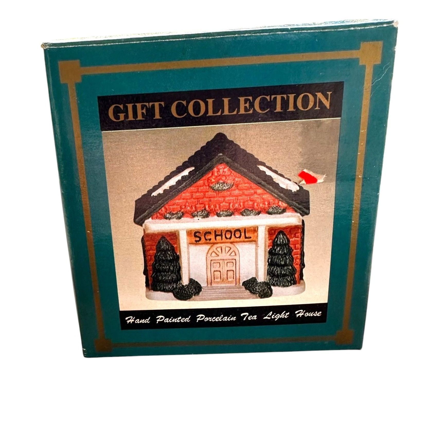 Handmade × Vintage VTG Gift Collection Hand Painted Porcelain School Tea Light Size ONE SIZE - 10 Thumbnail